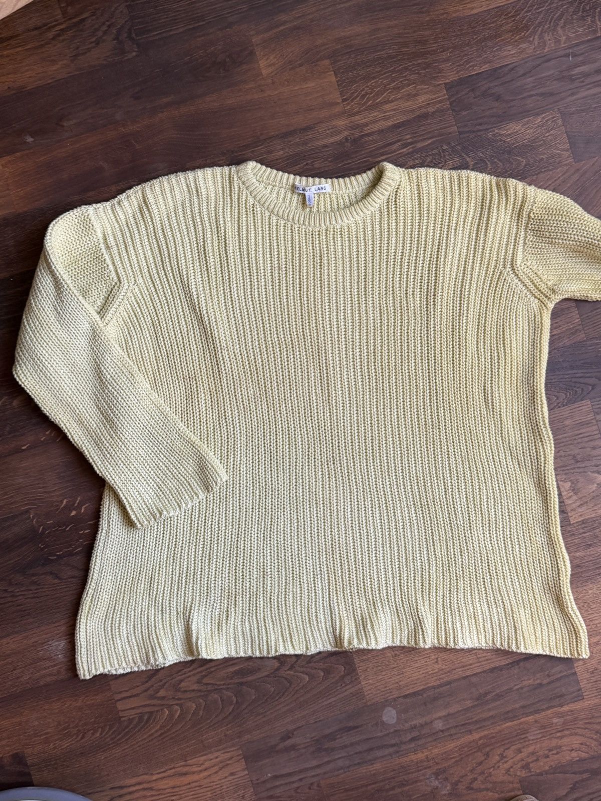 Helmut Lang Helmut Lang vintage knit sweater pullover yellow canary wool Size US M / EU 48-50 / 2 - 7 Thumbnail