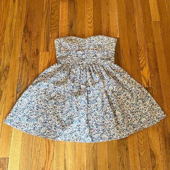 Other Dylan & Rose Floral Strapless Ribbed Sweetheart Dress Size L / US 10 / IT 46 - 1 Thumbnail