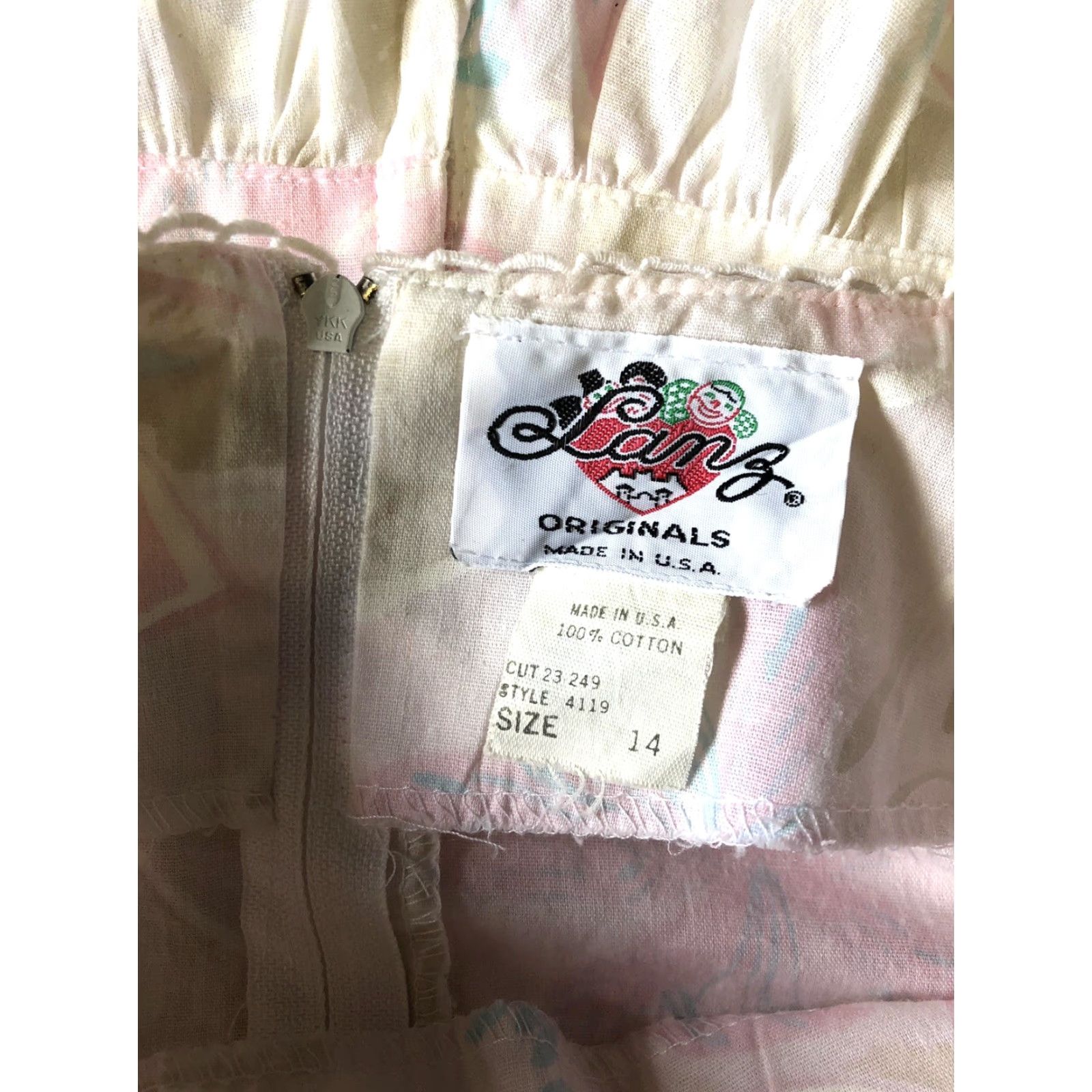 Vintage VINTAGE Lanz Originals Dress 100% Cotton Made in USA Womens Size 14 70s Trad Size XL / US 12-14 / IT 48-50 - 7 Thumbnail