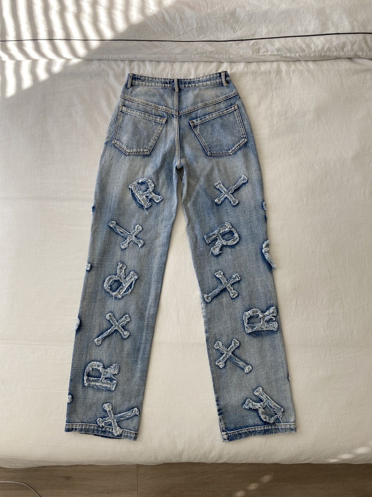 Racer Worldwide Racer Worldwide Washed Ice Patch Jeans Size US 28 / EU 44 - 2 Thumbnail