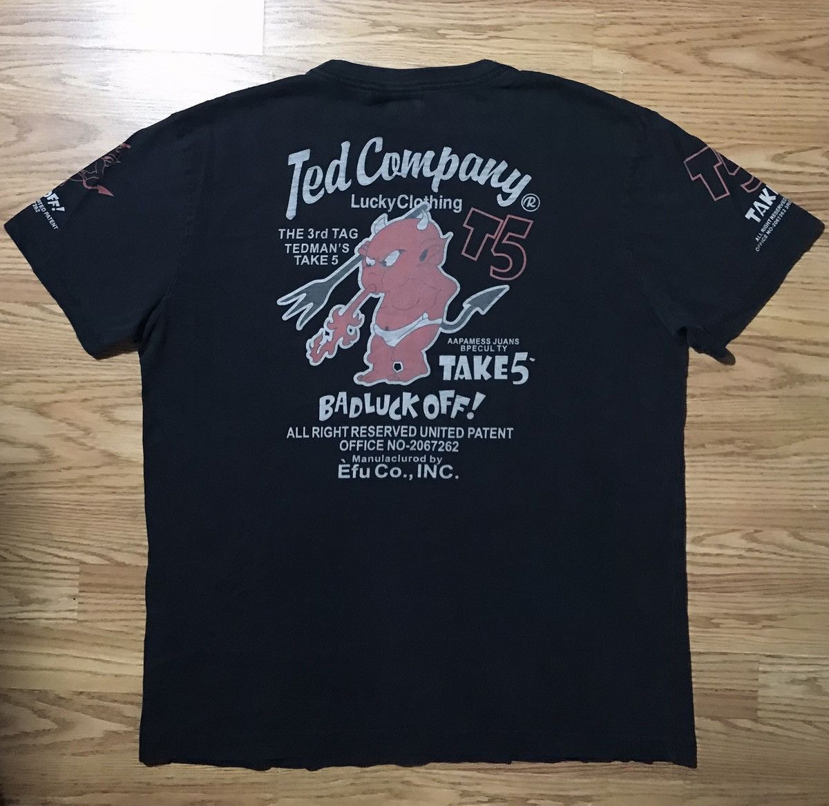 Tedman Tedman & Co Vintage Lucky Devil US military Logo Size 46 XL Size US XL / EU 56 / 4 - 2 Thumbnail