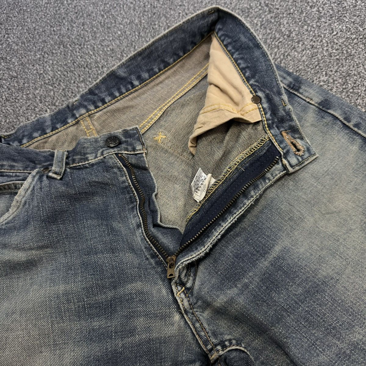 Seditionaries Vintage 90s Japanese Selvedge Lee Union Made Rusty Denim Size US 32 / EU 48 - 16 Thumbnail