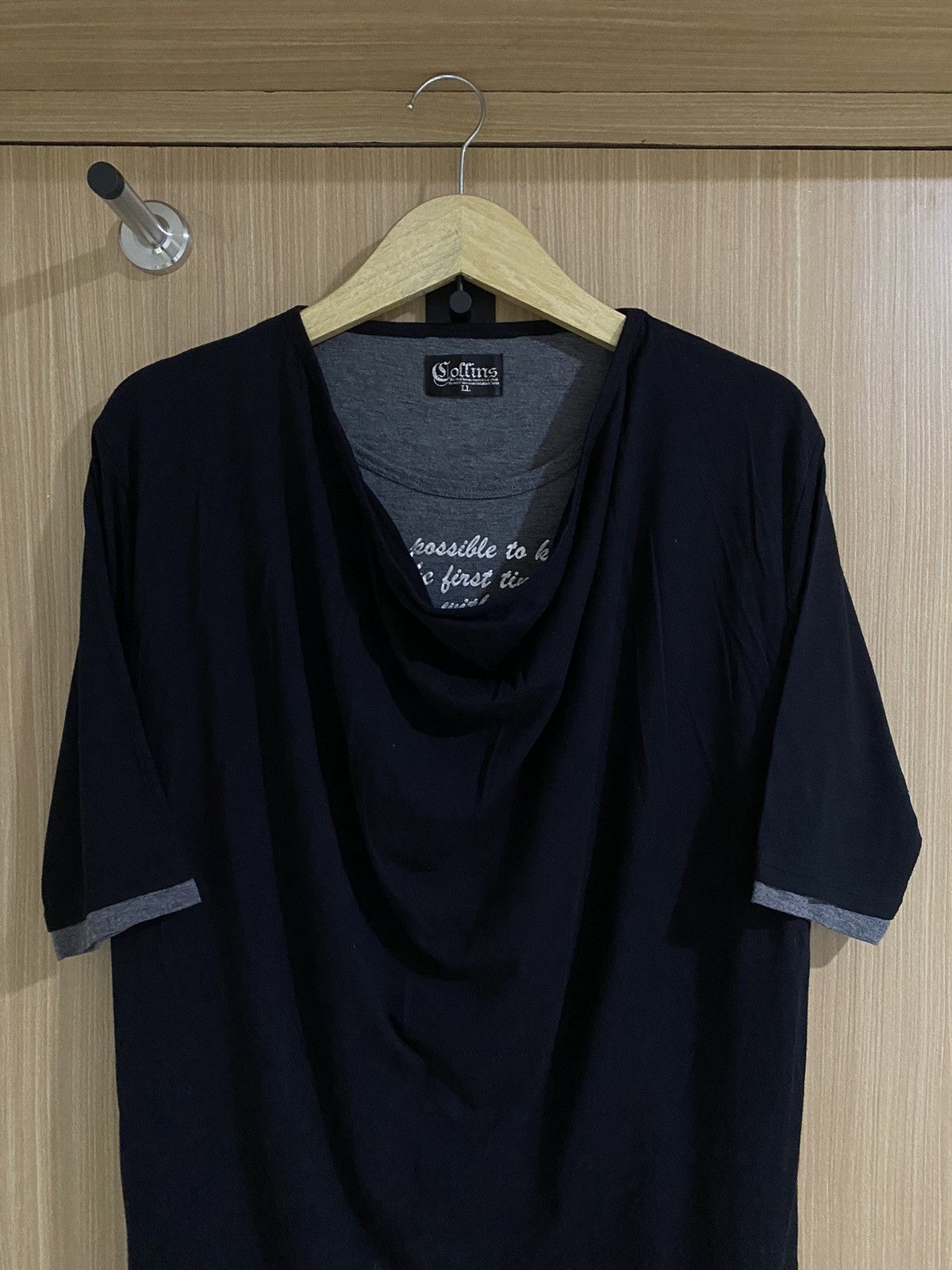 If Six Was Nine × Japanese Brand × Le Grande Bleu (L.G.B.) 2000s Collins hidden poem double layers lgb ifsixwasnine Size US L / EU 52-54 / 3 - 2 Thumbnail