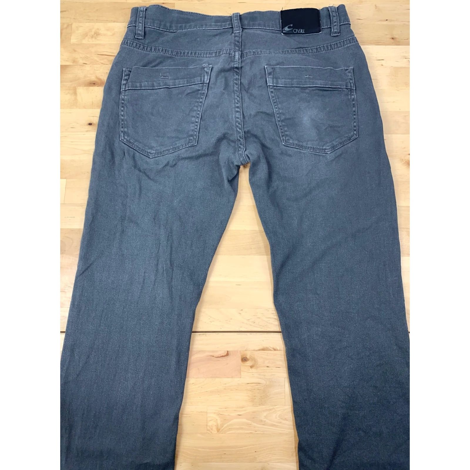 O'Neill O'Neill Jeans Modern Fit Straight Leg Gray Mens Size 30 Regular Inseam 30 in Cotton Denim Blended Distress #2398 Size US 30 / EU 46 - 2 Thumbnail