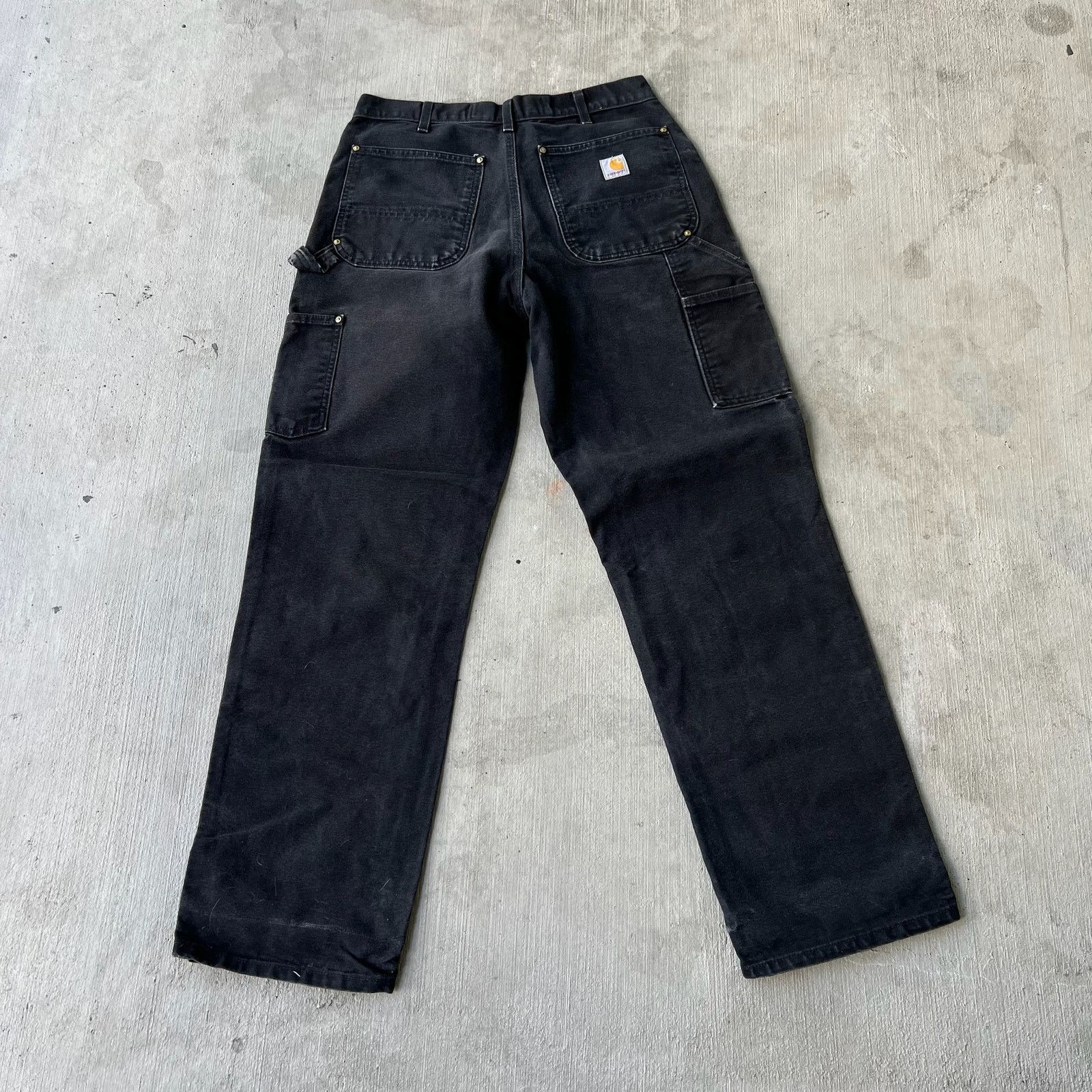 Carhartt × Vintage Carhartt black double knee work wear carpenter pants Size US 31 - 4 Thumbnail