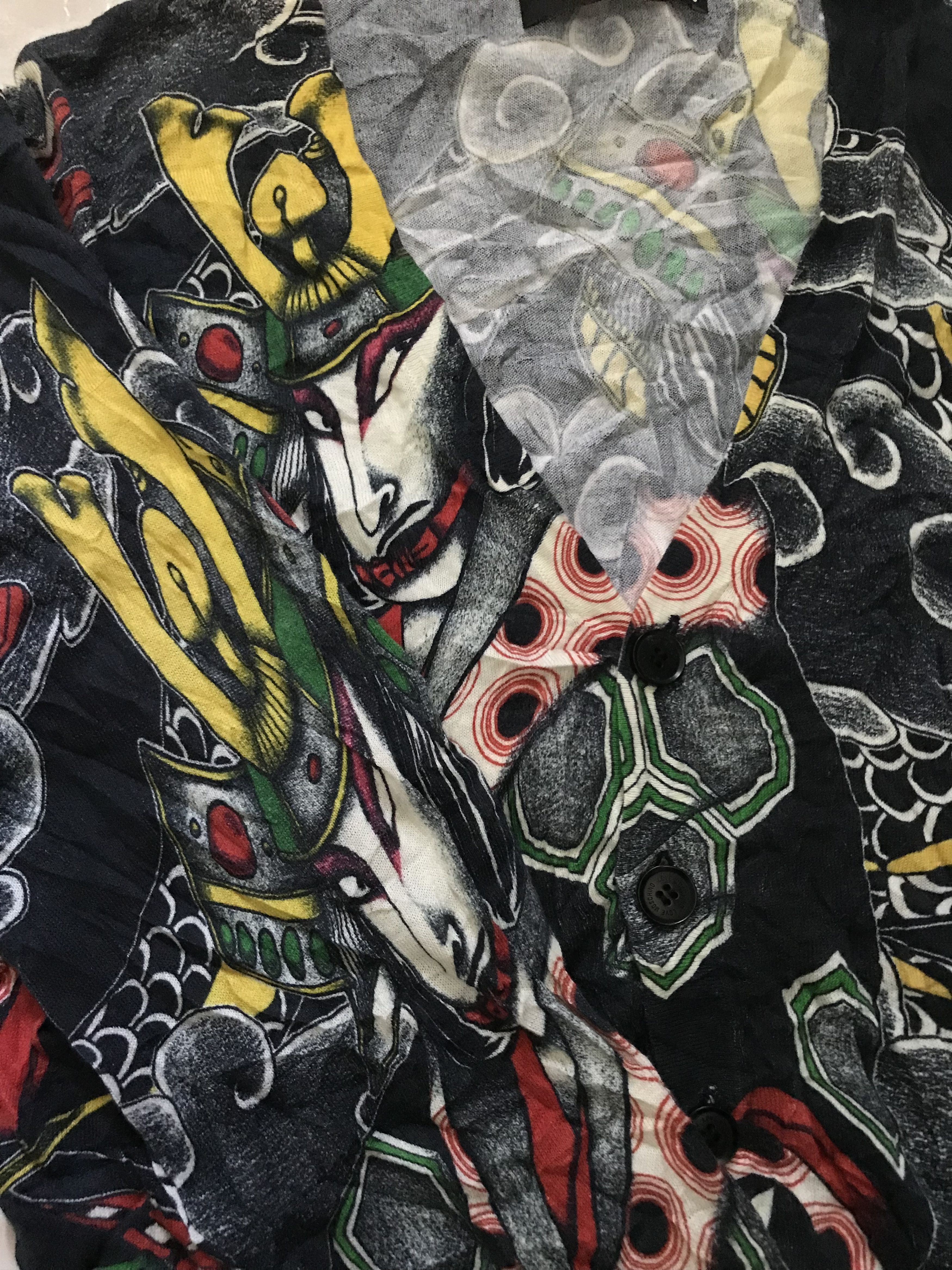 Love Moschino LOVE MOSCHINO YAKUZA TATTOO JAPAN MOTIVE SAMURAI CARDIGAN Size L / US 10 / IT 46 - 3 Thumbnail