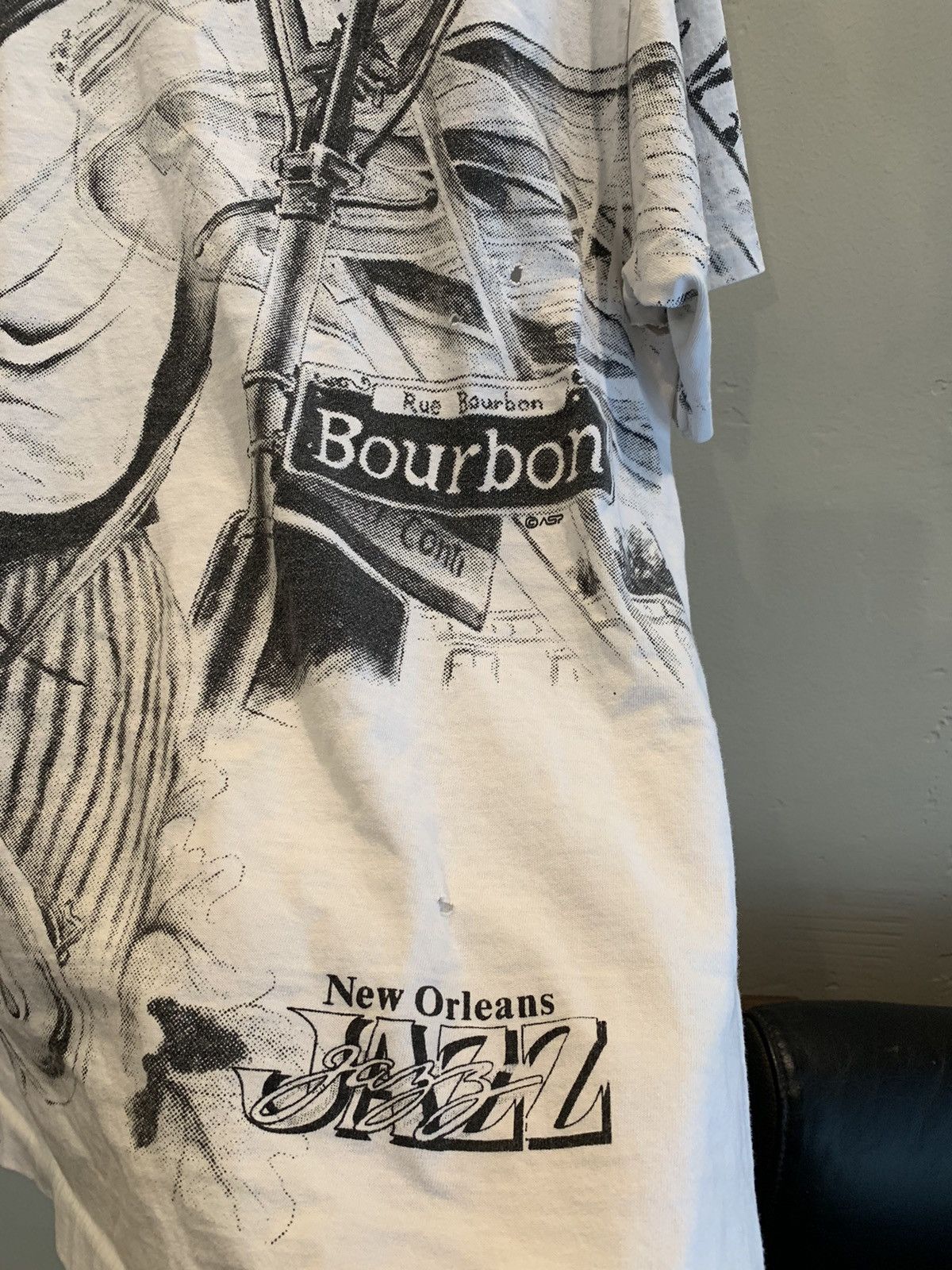 Giant RARE* Vintage New Orleans Jazz AOP Single Stitch Giant Shirt Size US XL / EU 56 / 4 - 10 Thumbnail