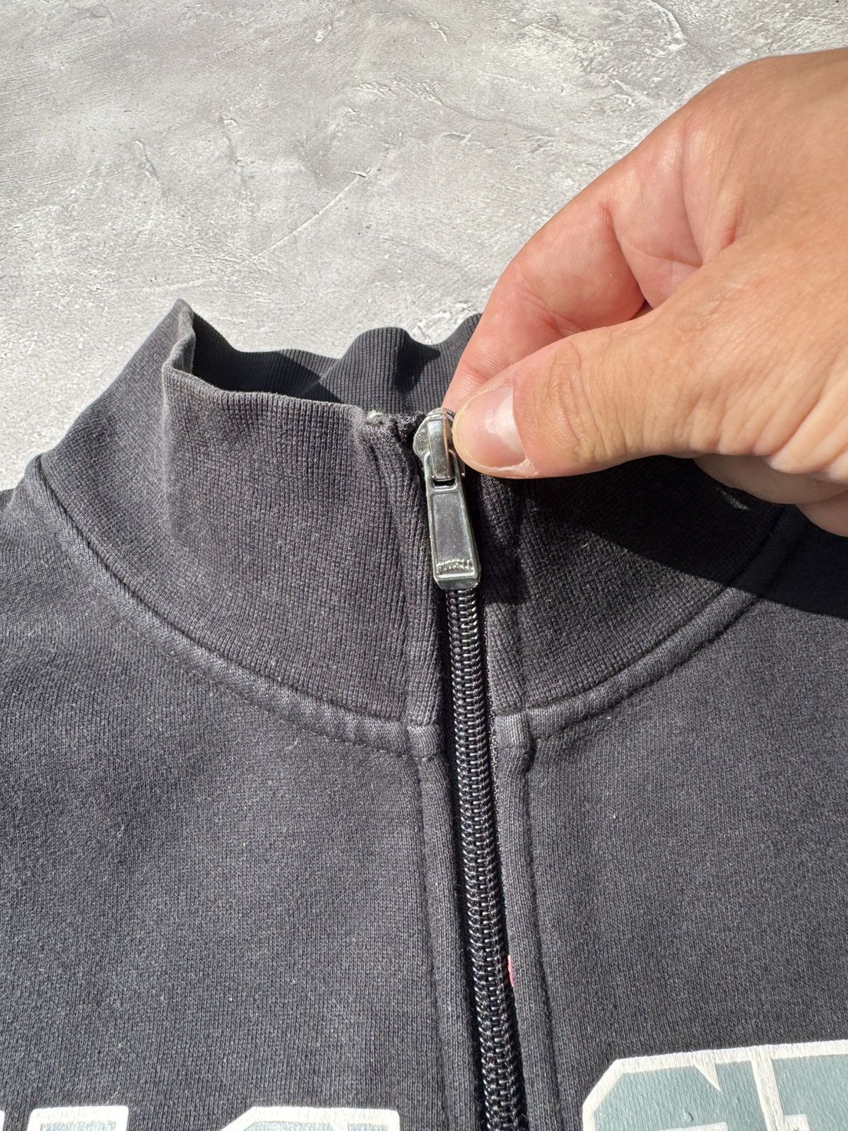 Russell Athletic Russel Athletic Distressed Zip Track Jacket Size M / US 6-8 / IT 42-44 - 6 Thumbnail