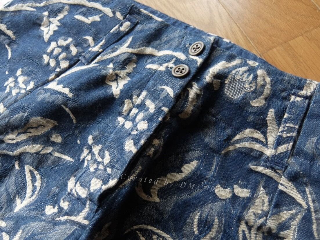 45rpm 45r Indigo Embroidered Floral Skirt Size 22" - 1 Thumbnail