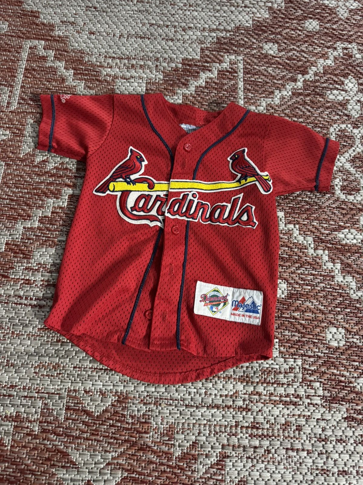 Majestic St. Louis Cardinals Kids Jersey 5T Red Mesh Size US XXS / EU 40 - 1 Thumbnail