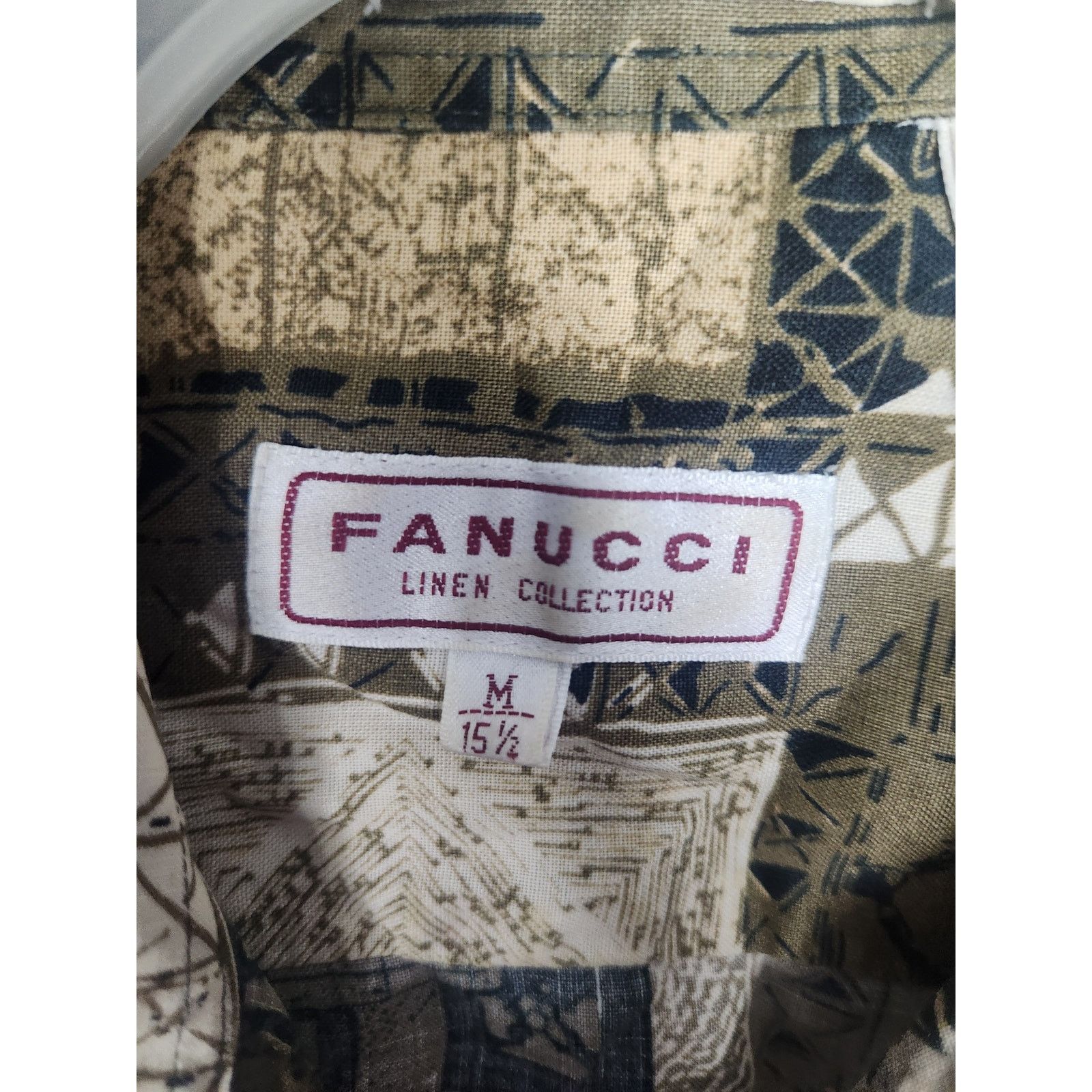 Other Vintage 90s Fanucci 100% Linen short sleeve men's medium Size US M / EU 48-50 / 2 - 3 Thumbnail