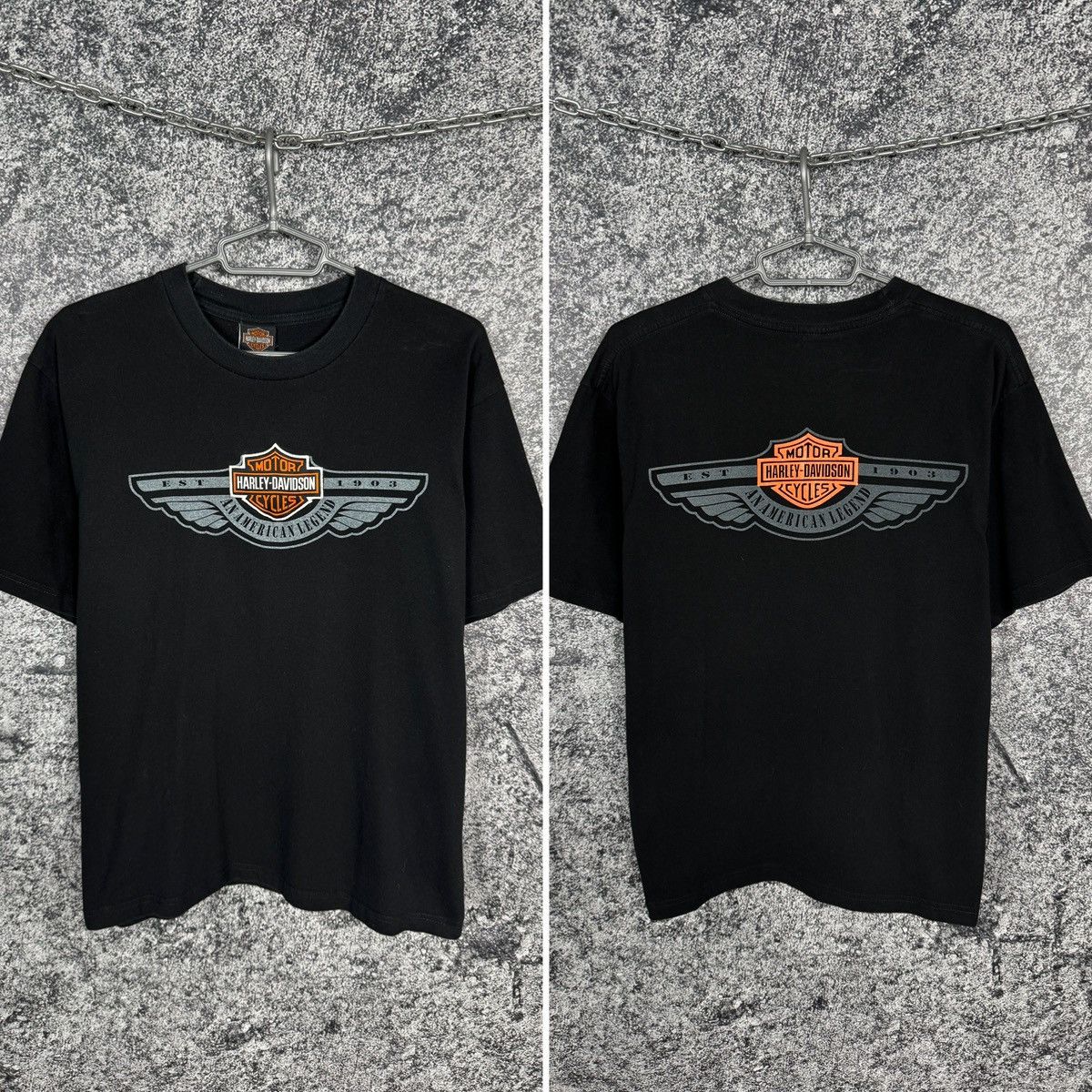 Harley Davidson Harley Davidson American Legend Moto T-Shirt Vintage Size M Size US M / EU 48-50 / 2 - 1 Thumbnail
