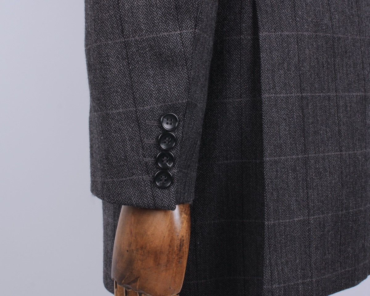 Burberry × Designer × Vintage BURBERRY Vintage Barrie-S Wool Cashmere Blend Plaid Blazer Size 50R - 8 Thumbnail