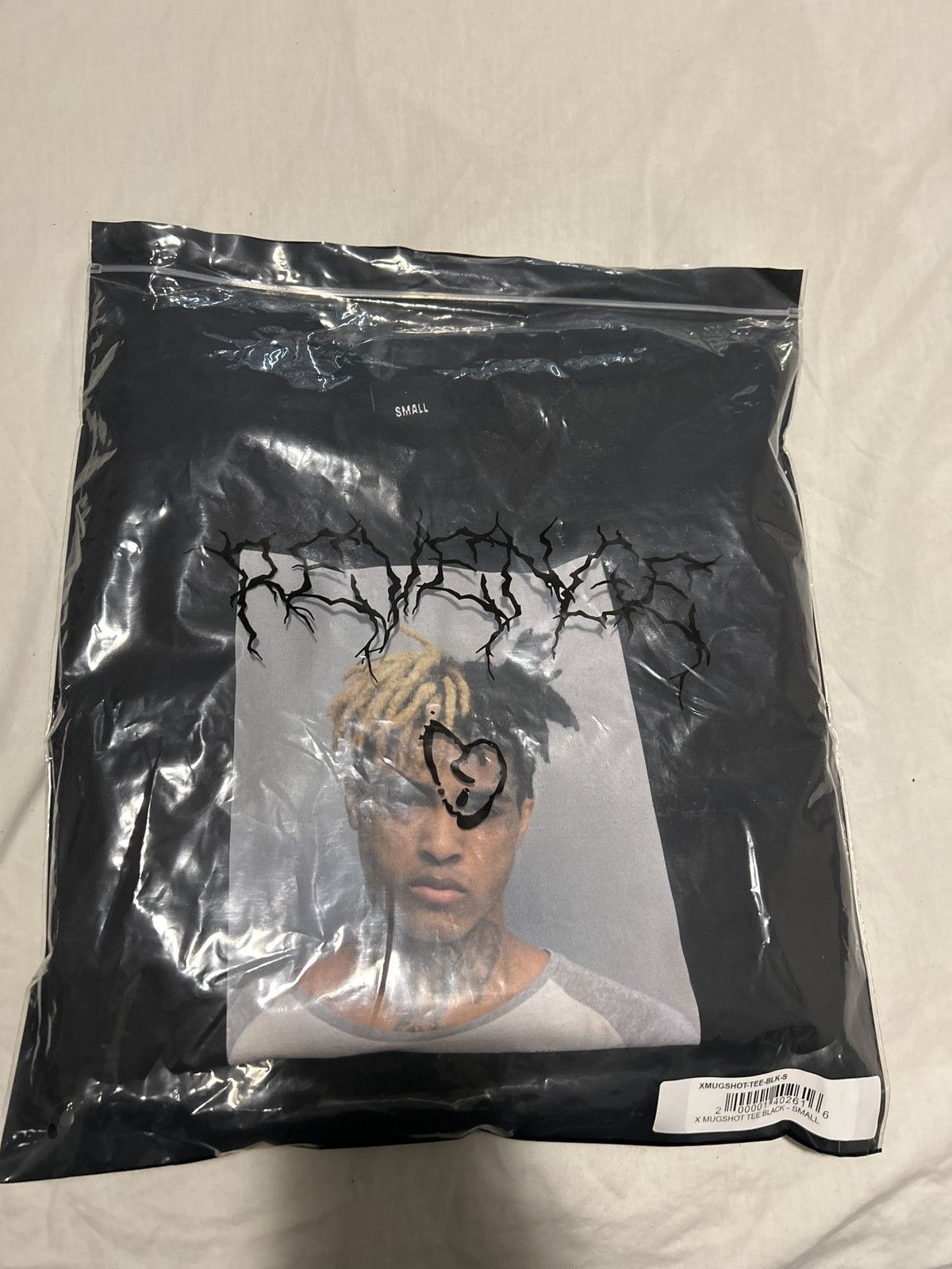 image of Revenge - Xxxtentacion Mugshot Tee in Black, Men's (Size Small)