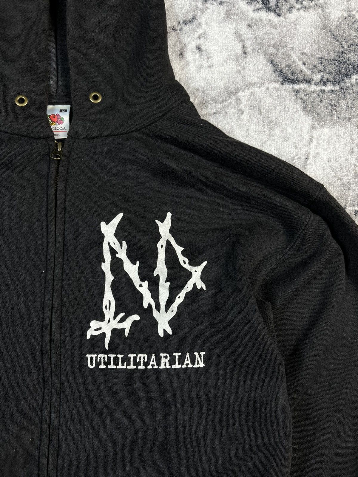 Other Utilitarian Death Zip Hoodie Graphic Punk Sweatshirt M Size US M / EU 48-50 / 2 - 5 Thumbnail