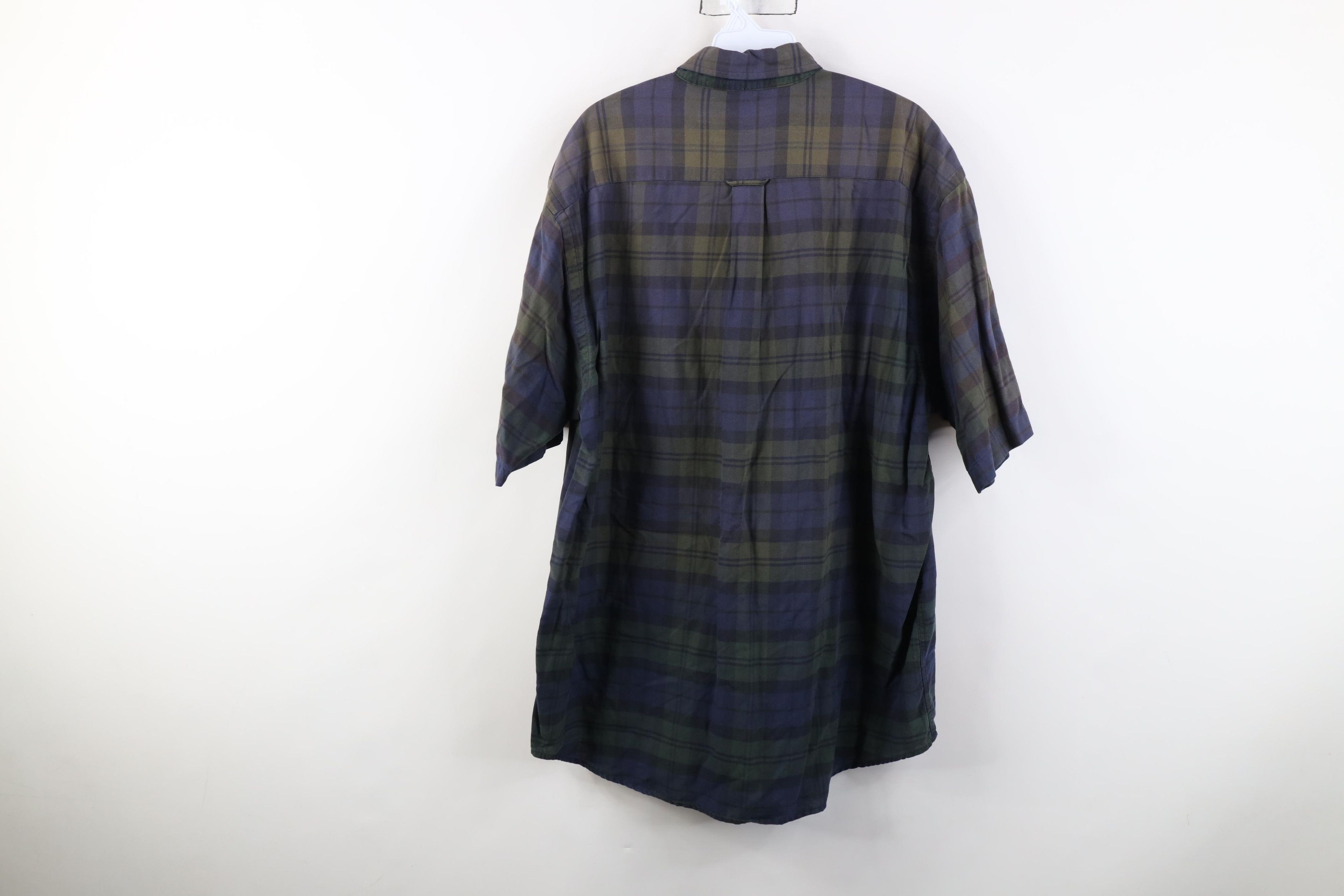 Nautica Vintage 90s Nautica Short Sleeve Button Down Shirt Plaid Size US L / EU 52-54 / 3 - 9 Thumbnail