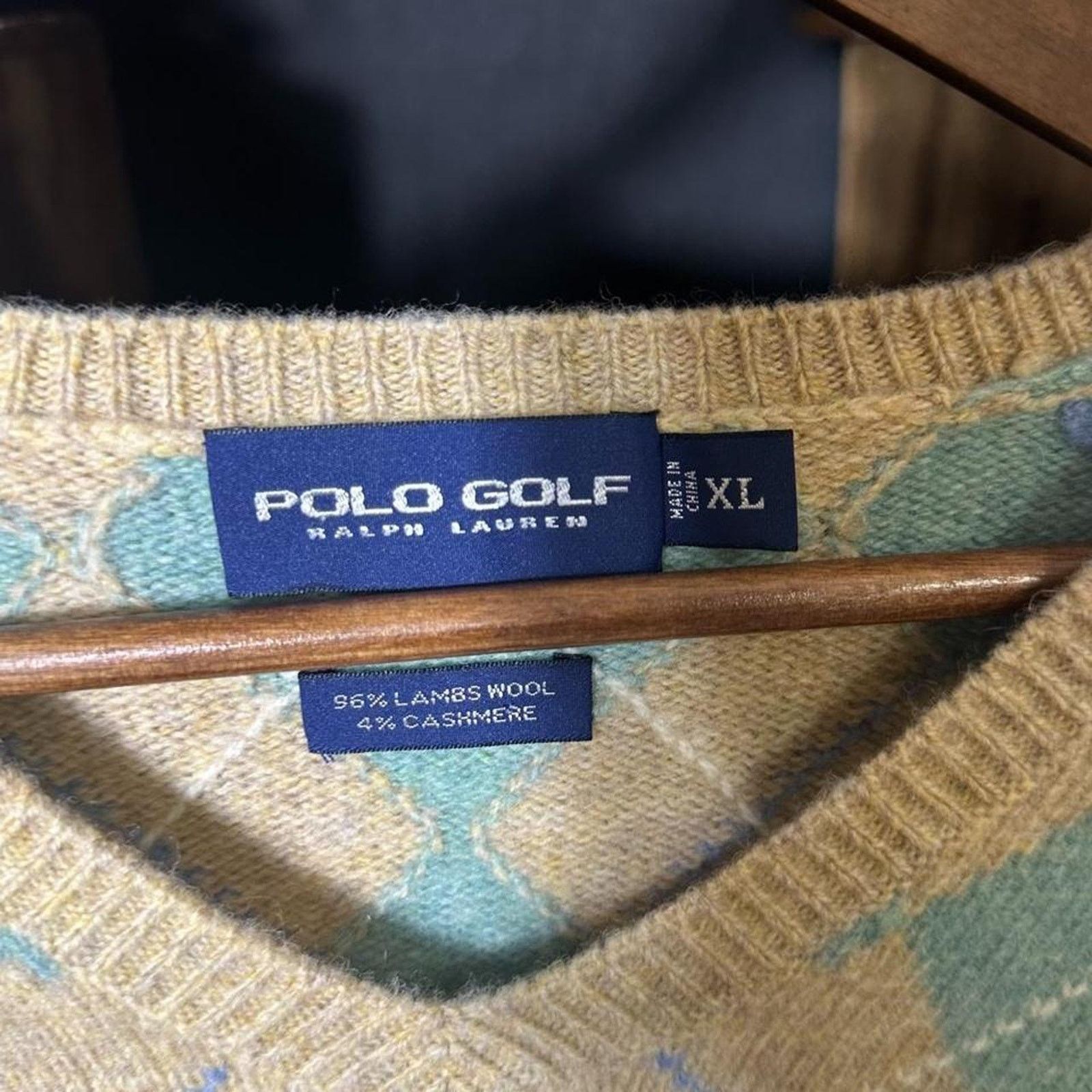 Polo Ralph Lauren Vintage Polo Ralph Lauren Lambswool/Cashmere Sweater Mens XL Size US XL / EU 56 / 4 - 3 Thumbnail