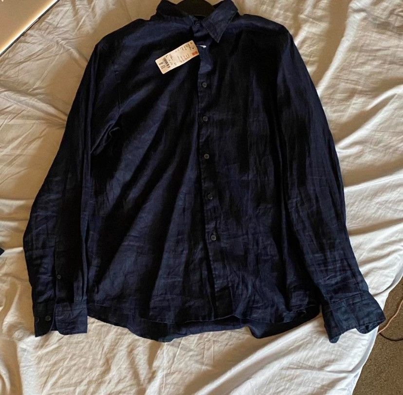 Uniqlo Premium Uniqlo Linen Long-Sleeve Shirt Size US M / EU 48-50 / 2 - 3 Thumbnail