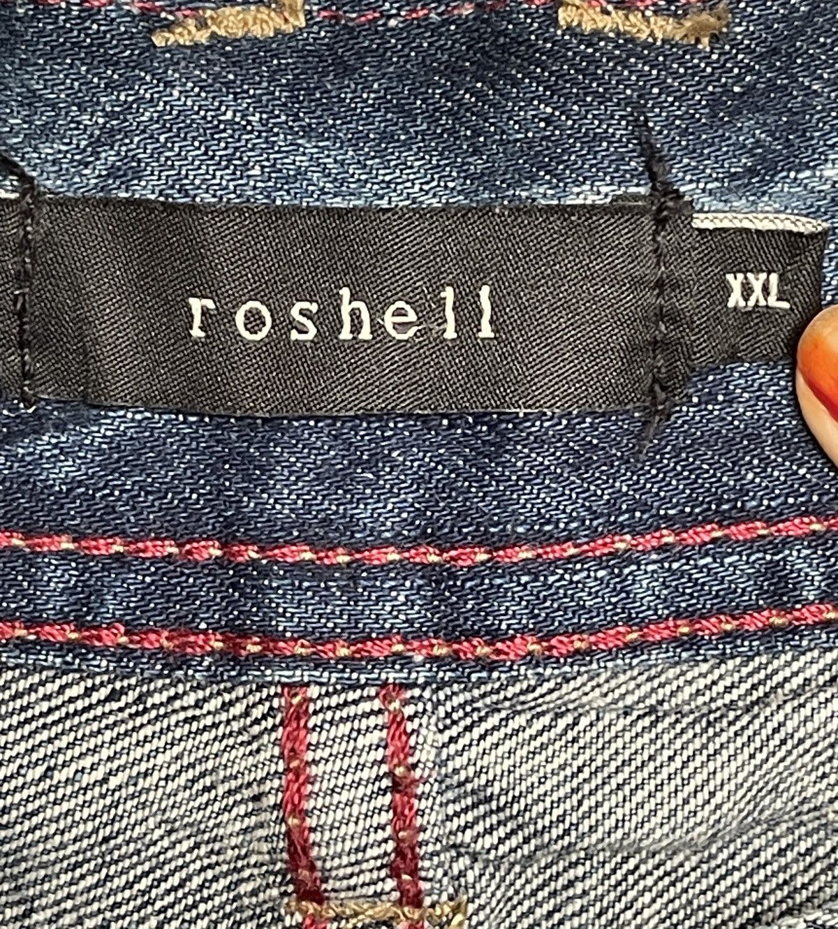 Japanese Brand × Vintage Rare Design Vintage Brand Roshell Jeans 1990s Size US 35 - 9 Thumbnail