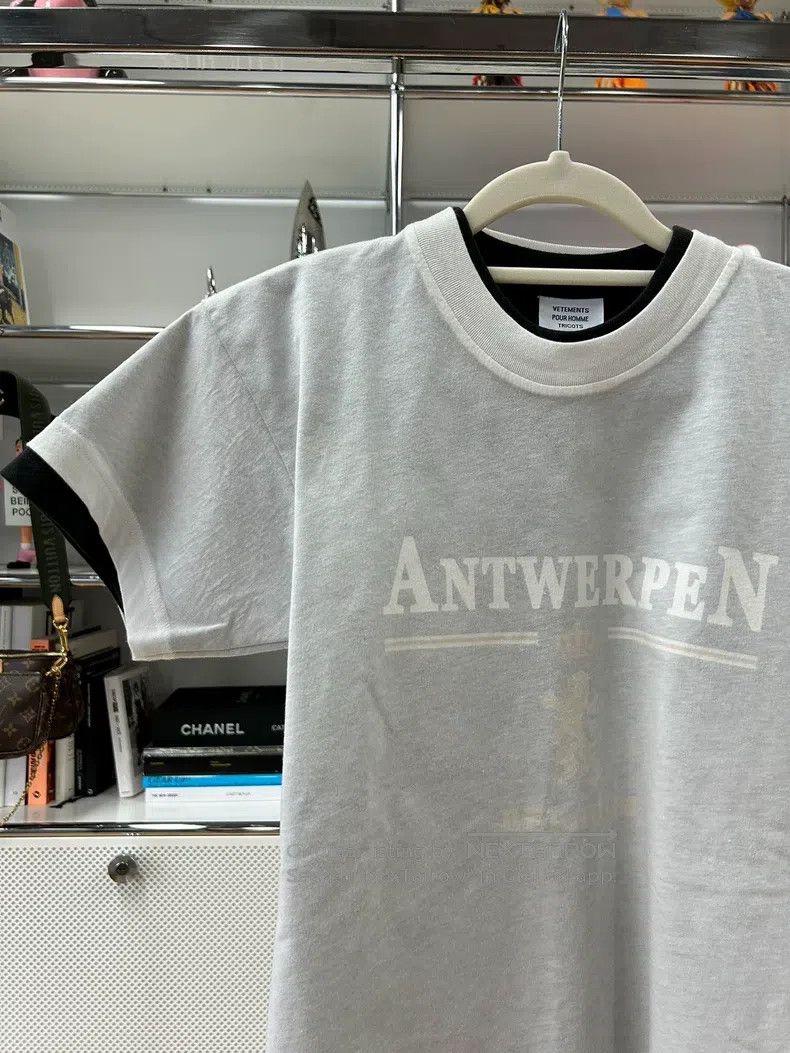 Vetements Vetements White Fake Two-Piece Double Layered T-Shirt Shor Size US XS / EU 42 / 0 - 2 Thumbnail