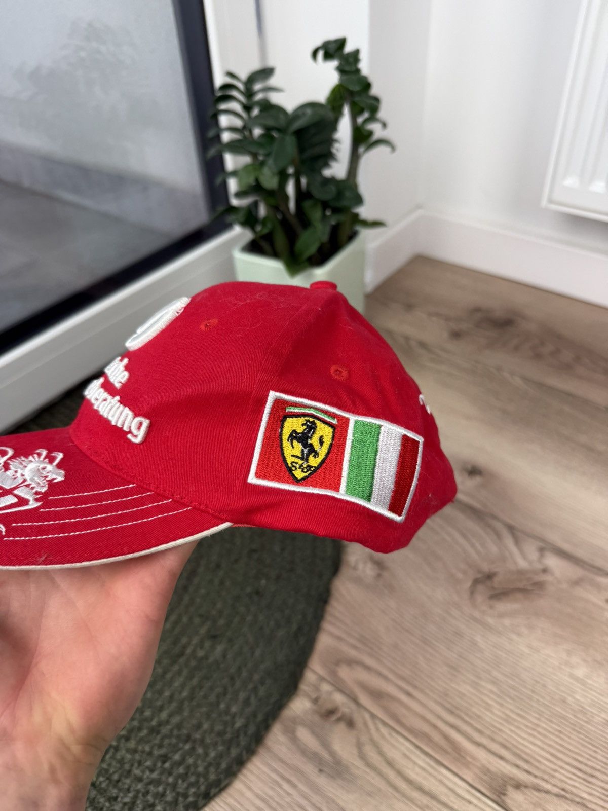 Ferrari 2006 F1 World Champion Michael Schumacher Ferrari Cap Size ONE SIZE - 4 Thumbnail