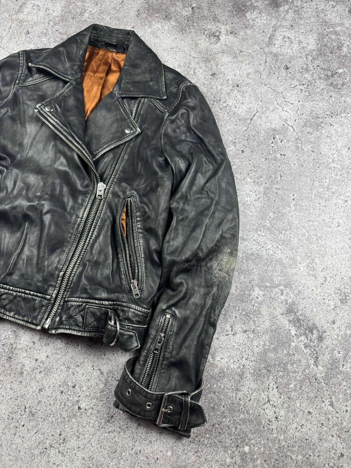 Hysteric Glamour Vintage y2k distressed leather opium avant garde jacket Size M / US 6-8 / IT 42-44 - 2 Thumbnail