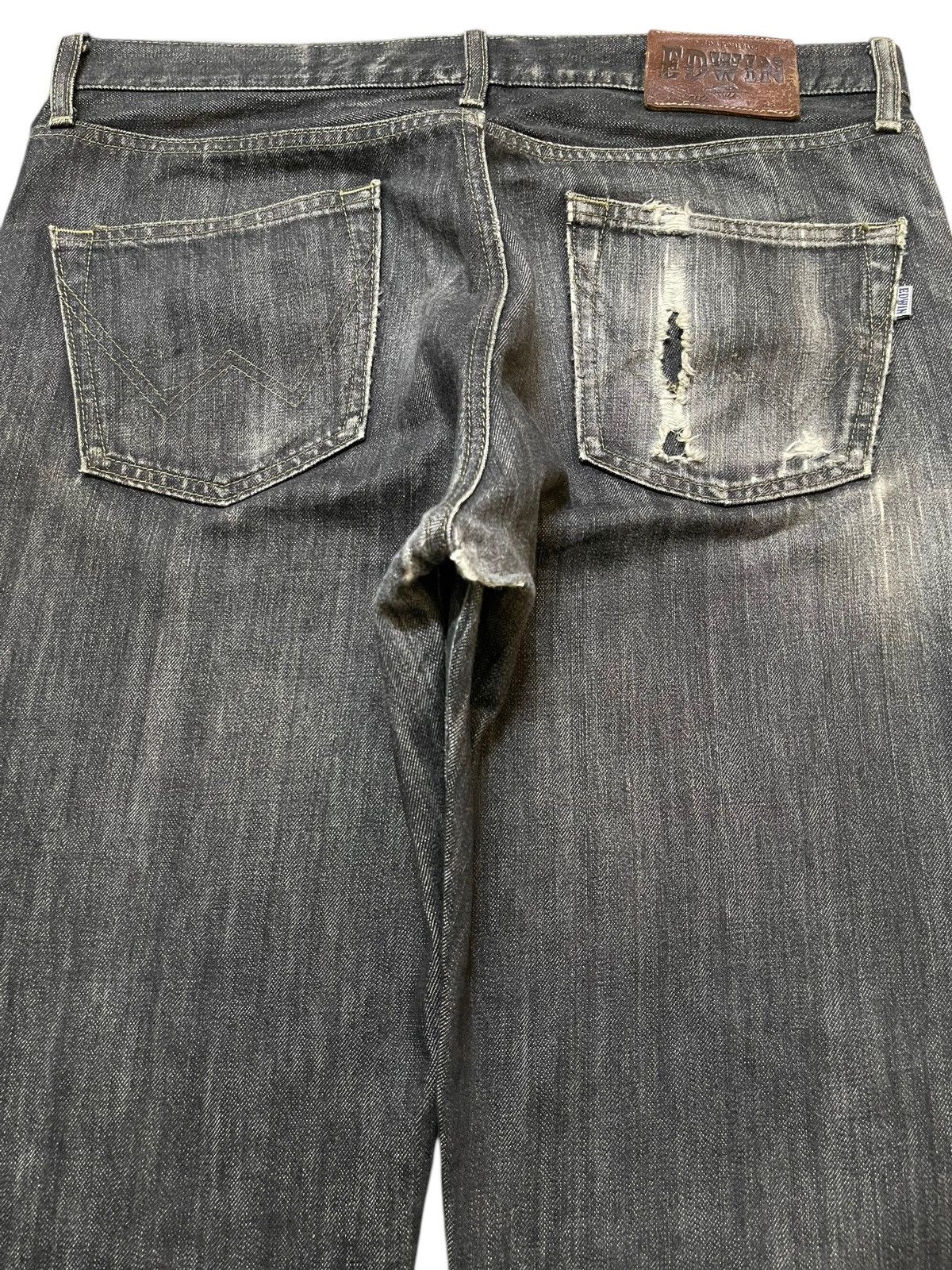 Edwin Vintage Edwin 402 Faded Wash Style Loose Jeans Size US 34 / EU 50 - 5 Thumbnail