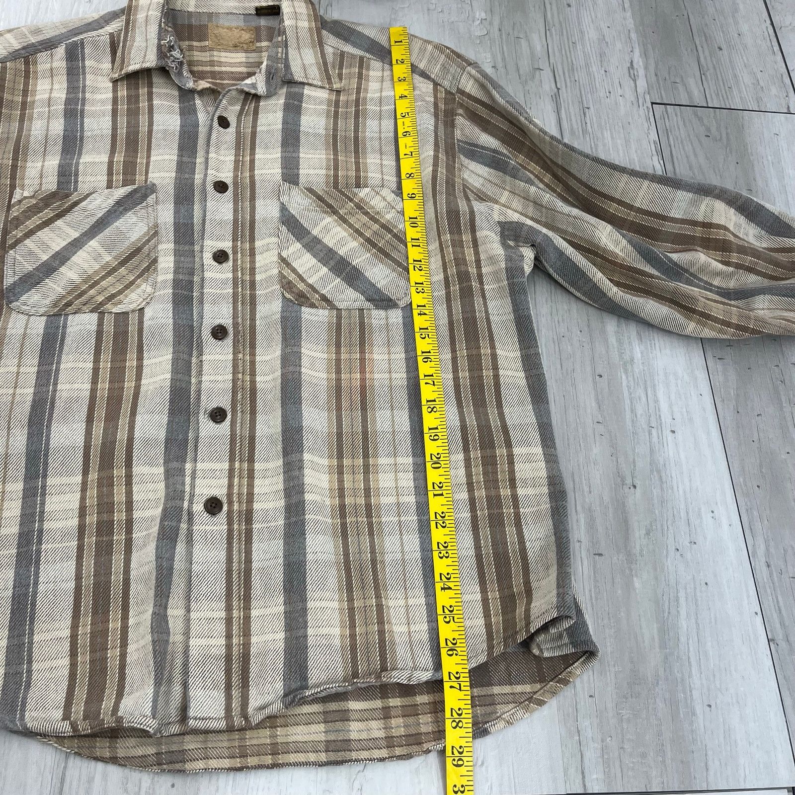 Other Vintage 1998 Blank Heavyweight Flannel XL Earth Tone Plaid Size US XL / EU 56 / 4 - 11 Thumbnail