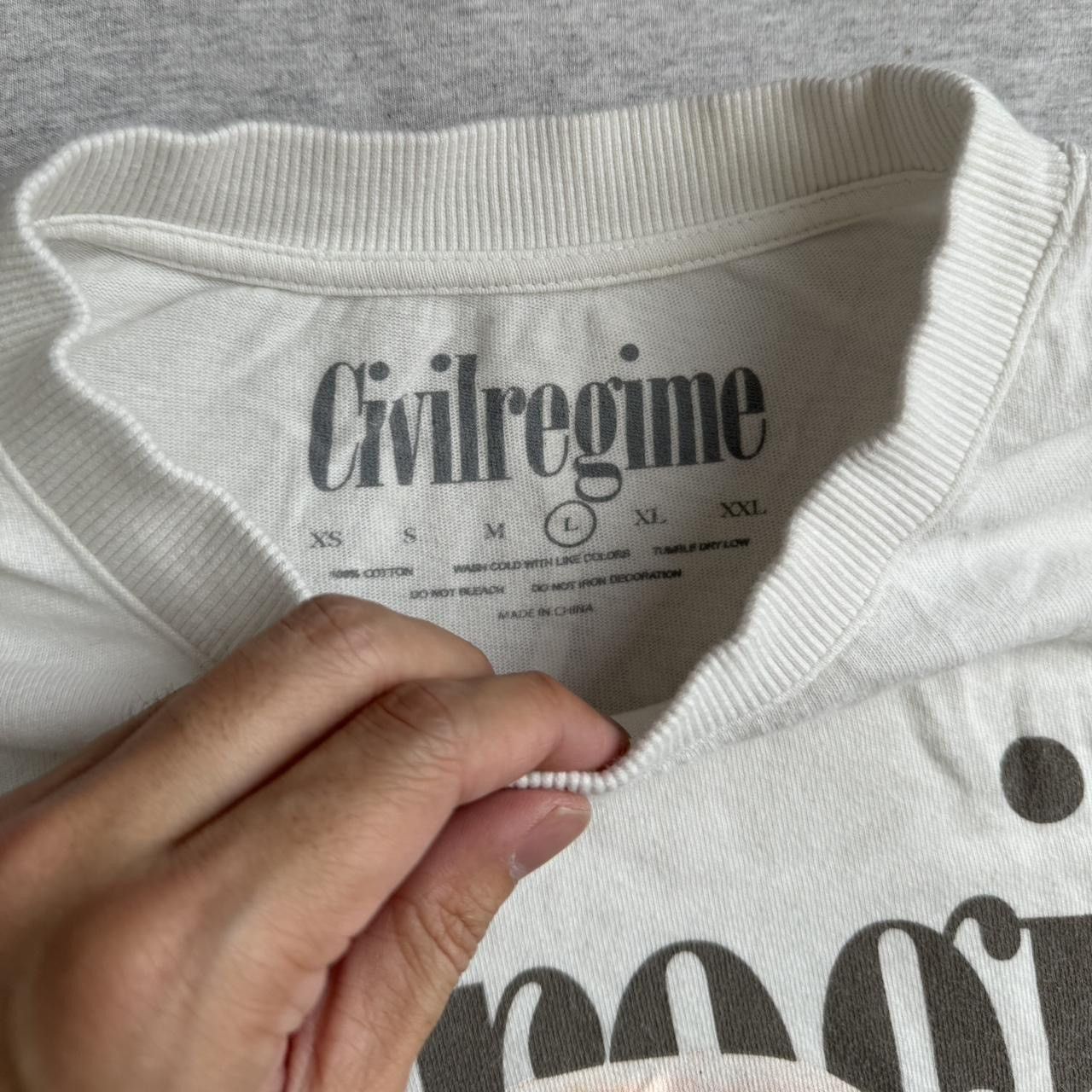 Civil Regime Civil Regime Grim Reaper Graphics White Tee Shirts Size US L / EU 52-54 / 3 - 7 Thumbnail
