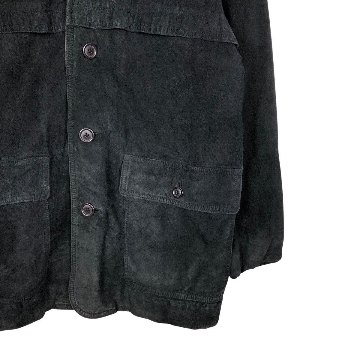 Japanese Brand 📌Vintage Leather Jacket Depuis 1984 Because Issey Miyake Size US M / EU 48-50 / 2 - 6 Thumbnail