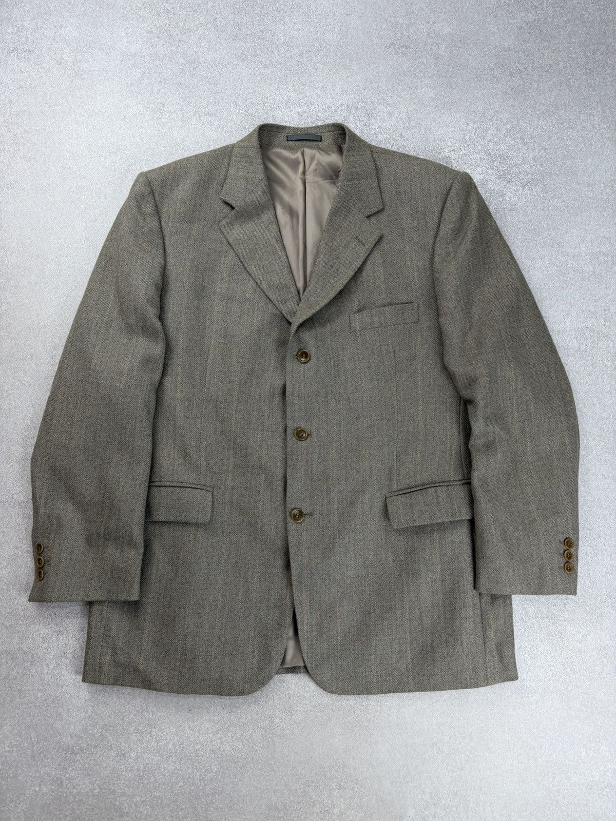 Yves Saint Laurent Vintage Yves Saint Laurent Wool Blazer Jacket Size 58 Size 48R - 1 Thumbnail