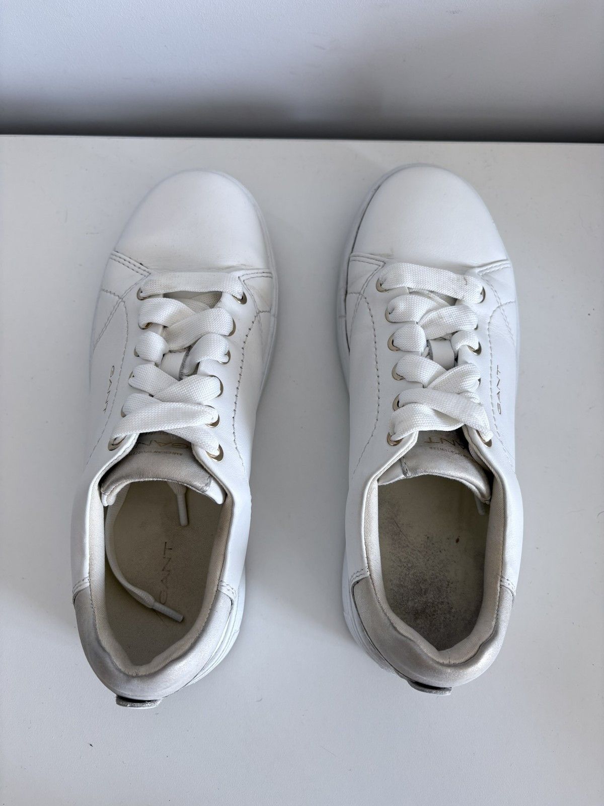 Gant Women's Sports Sneakers Shoes GANT white leather size 37 Size US 7 / IT 37 - 4 Thumbnail