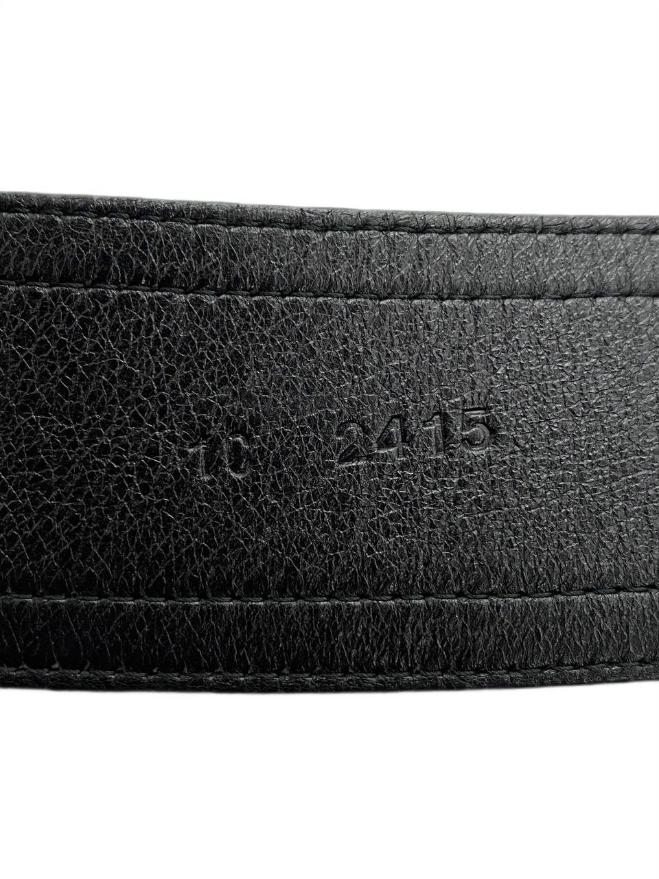 Prada Prada Logo Hook Leather Silver Black Belt Vintage Y2K Women Size ONE SIZE - 10 Thumbnail