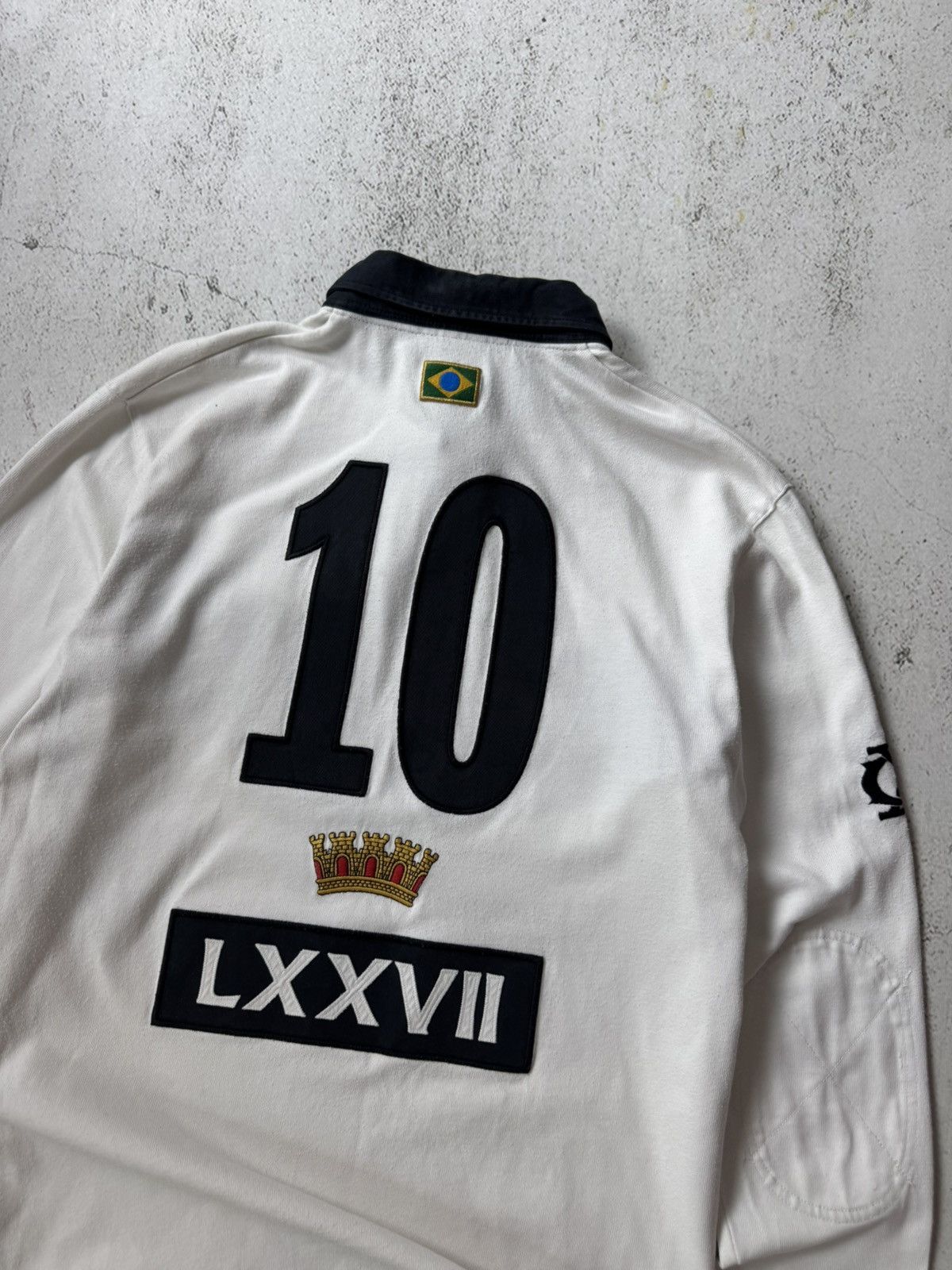 Nike × Vintage Nike Vintage Brazil Canarinho Caldeirao 10 Regby Long Sleeve Size US L / EU 52-54 / 3 - 13 Thumbnail