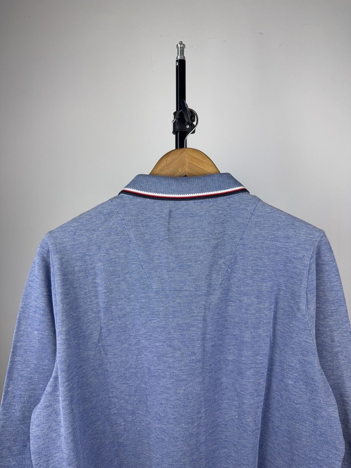 Cerruti 1881 × Designer Cerruti 1881 Blue Long Sleeve Polo Shirt – Size L-XL Size US L / EU 52-54 / 3 - 7 Thumbnail