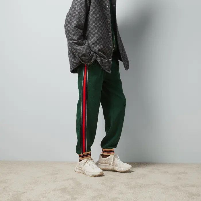 Gucci o1loc1c0326 663569 GG Jacquard Jersey Jogging Pants Size US 36 / EU 52 - 4 Thumbnail