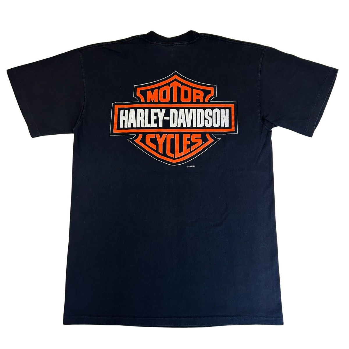Harley Davidson 1995 Harley Davidson Bald Eagle RARE Vintage Graphic T Shirt Size US L / EU 52-54 / 3 - 3 Thumbnail
