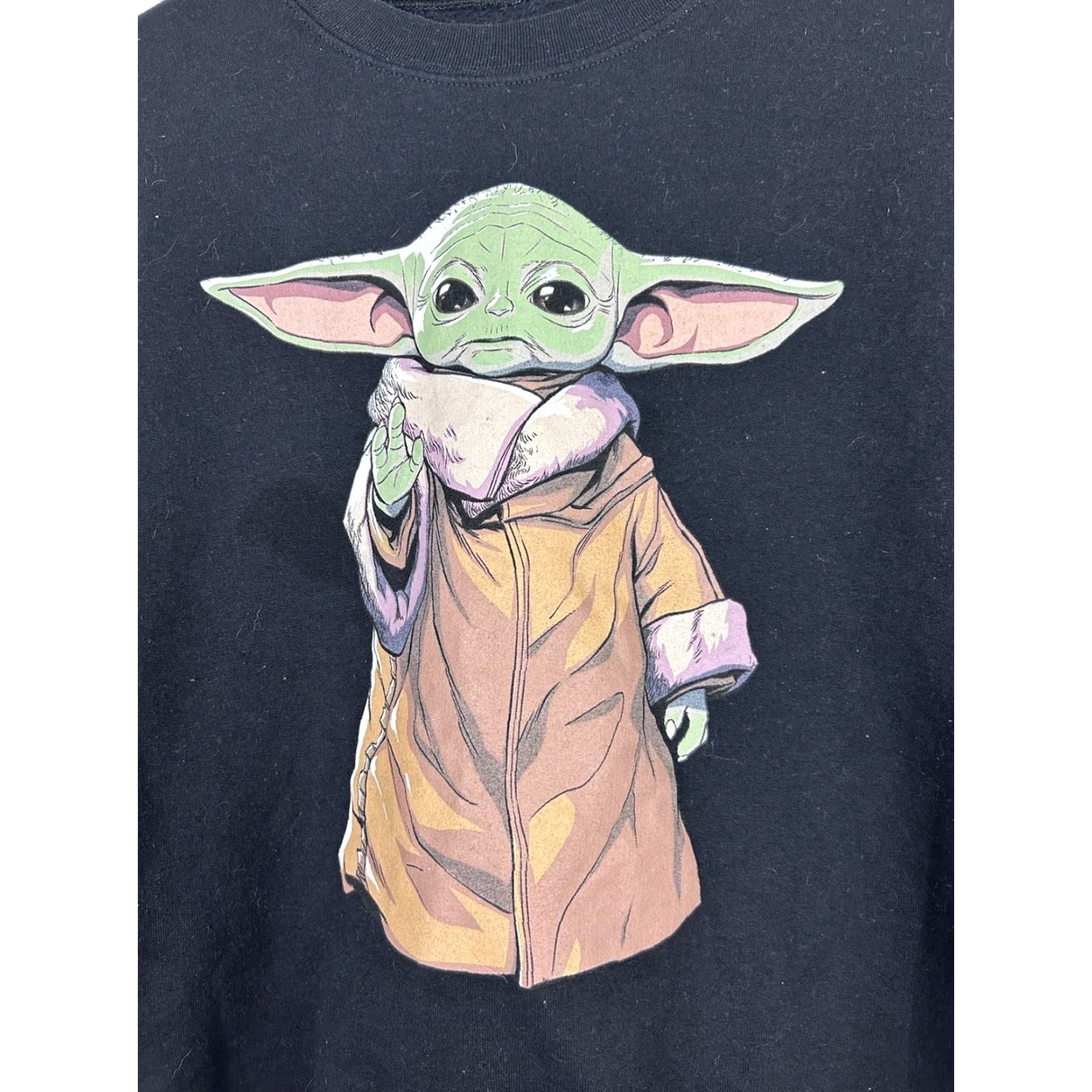 Star Wars Star Wars Mens M Mandalorian Grogu Crewneck Pullover Sweatshirt Black Mens Size US M / EU 48-50 / 2 - 3 Thumbnail