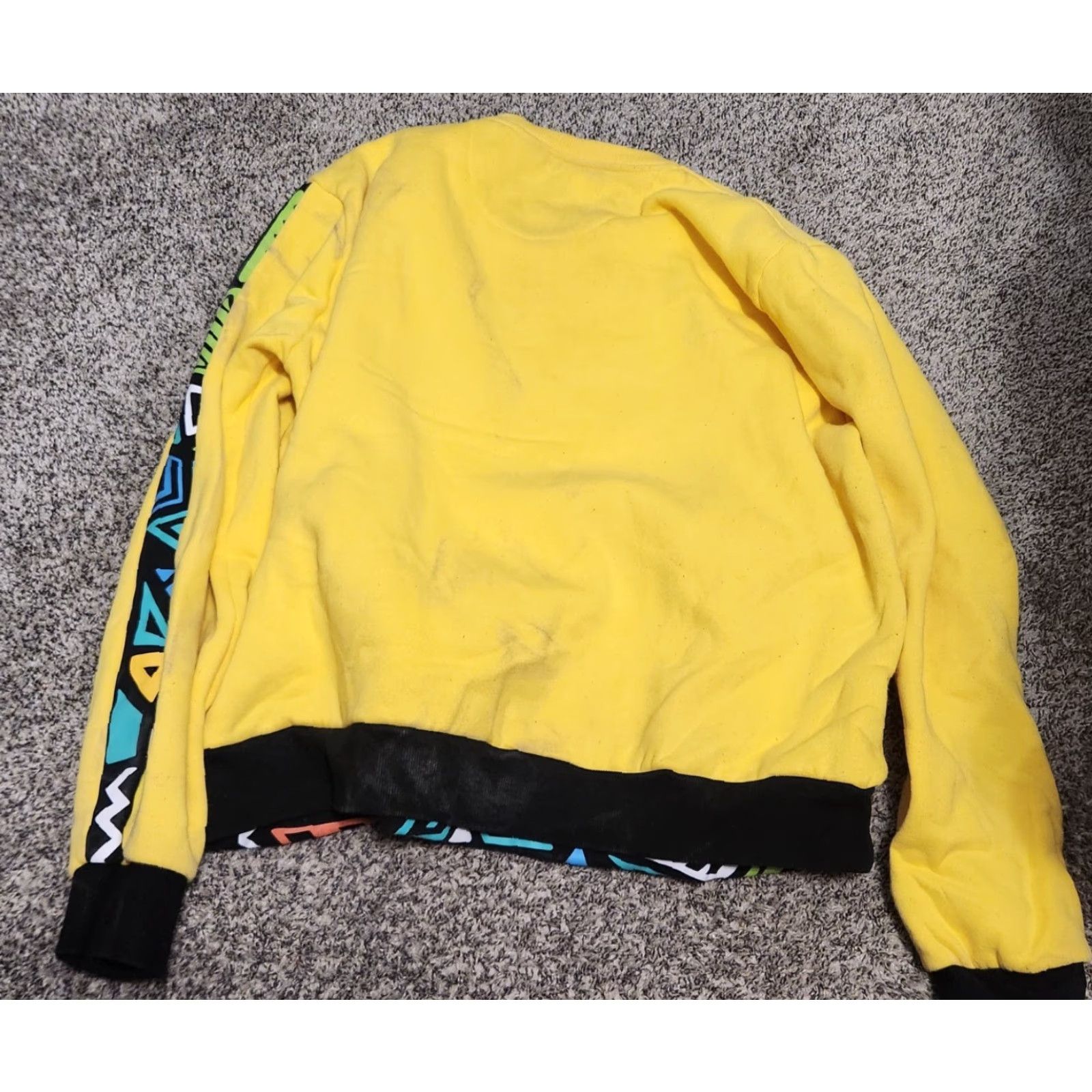 Vintage Create 2MRW Crewneck Sweatshirt NON STOP HUSTLE 3XL Mens Yellow Graphic Print 90s Quotes Size US XXL / EU 58 / 5 - 4 Thumbnail