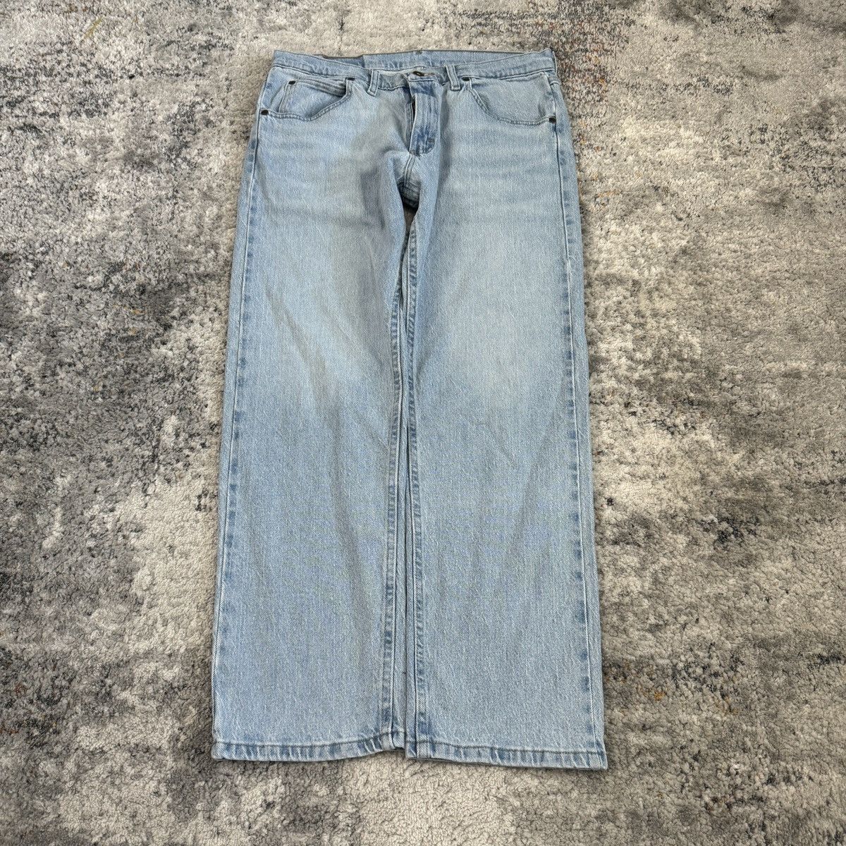 Vintage × Wrangler Vintage 90s Faded light wash wrangler wide leg jeans Size US 33 - 2 Thumbnail