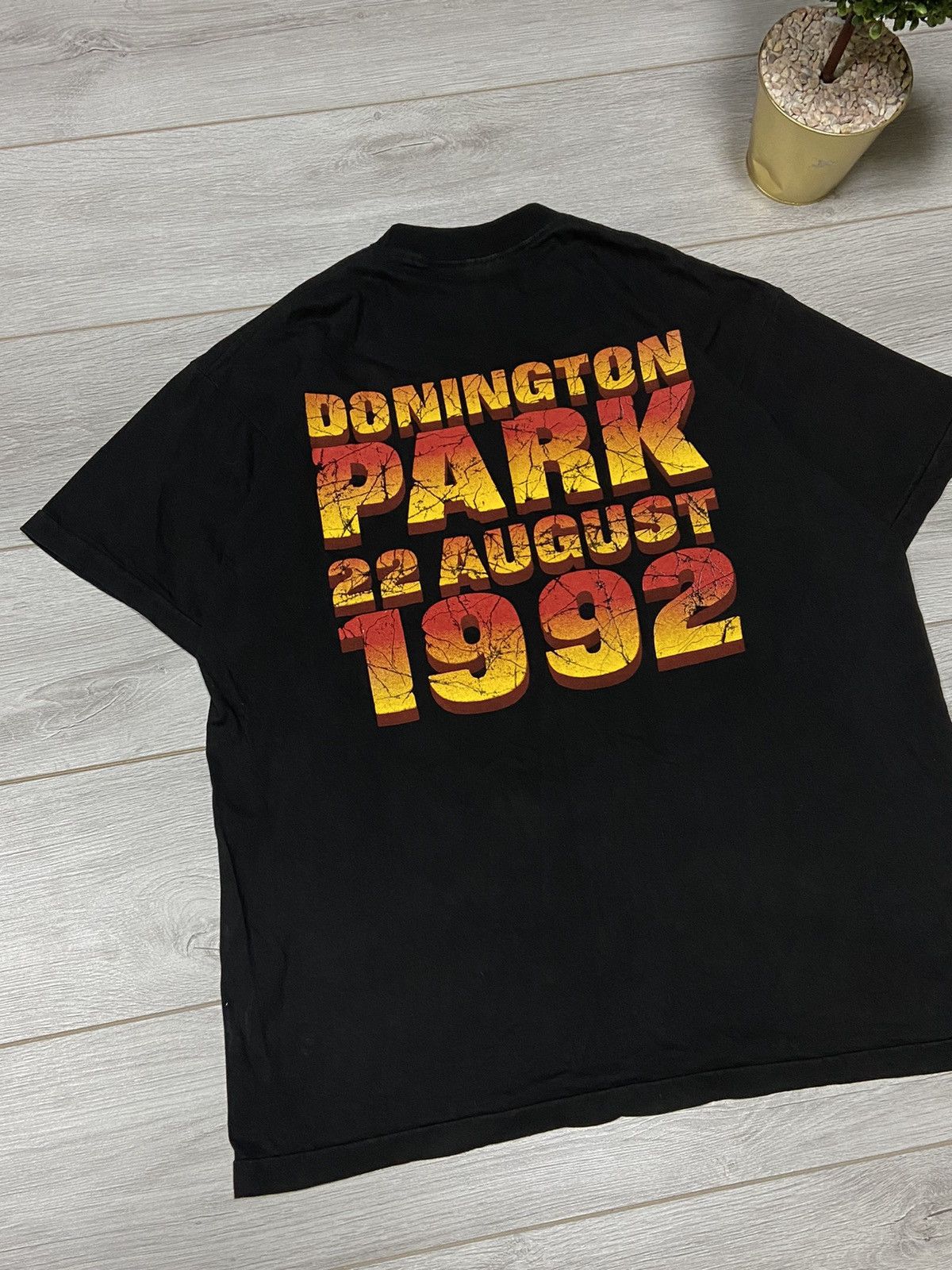 Band Tees Iron Maiden Slayer 1992 Monsters of Rock Donington Park Size US XL / EU 56 / 4 - 8 Thumbnail