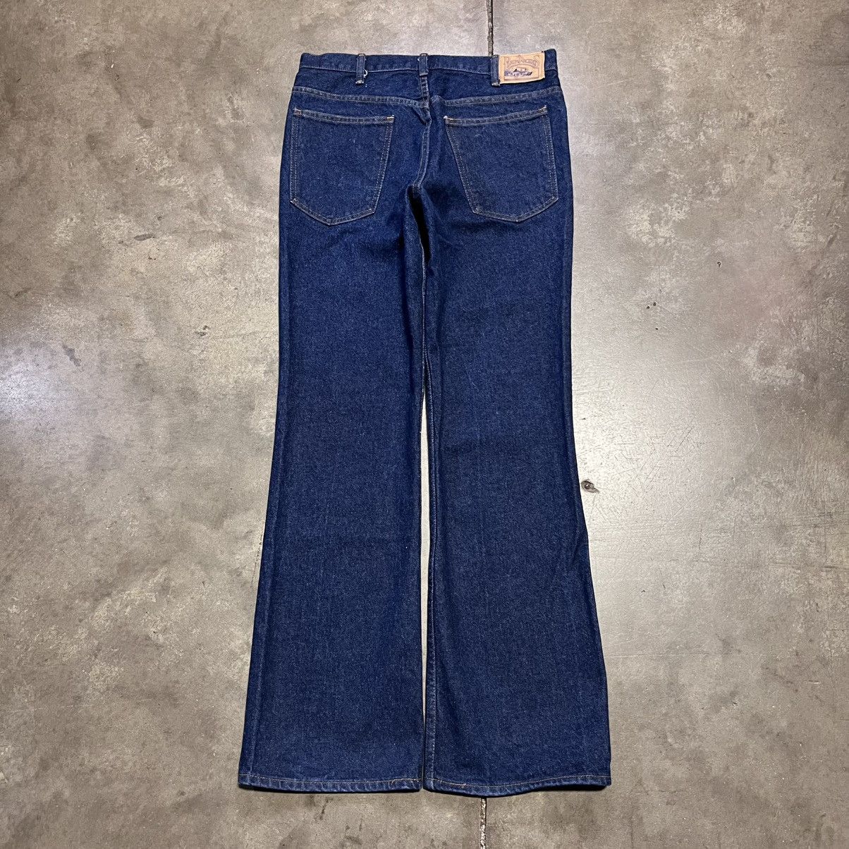 JCPenney Vintage 70s JCPenney Plain Pockets Flare Bootcut Denim Jeans Size US 34 / EU 50 - 1 Thumbnail