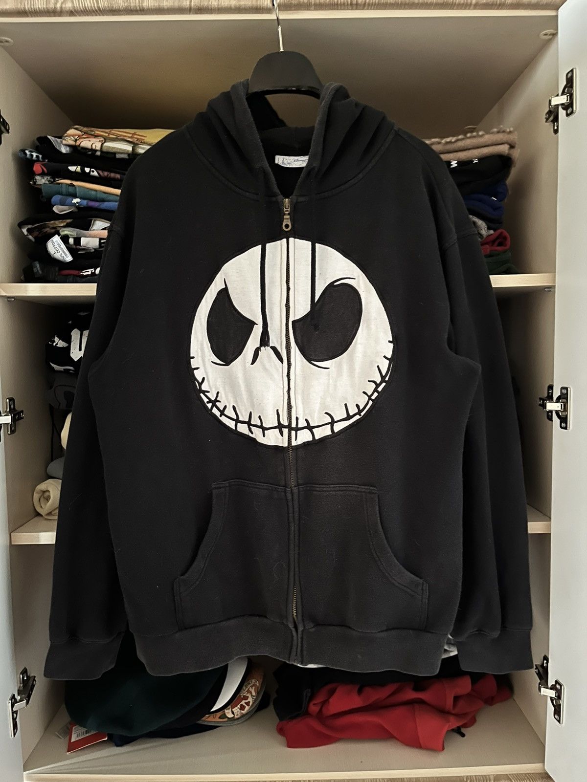 Disney Rare Vintage 2000s The Nightmare Zip-Up Hoodie Size US L / EU 52-54 / 3 - 1 Thumbnail