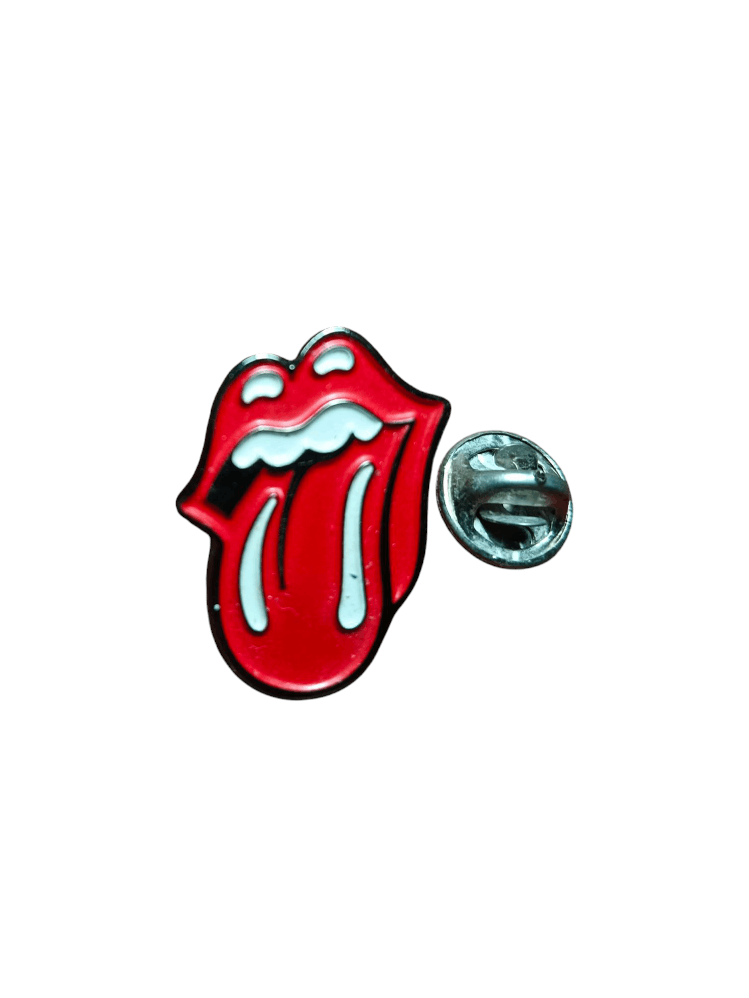Band Tees × The Rolling Stones Rolling Stones Classic Tongue Outline Badge Pin Red Size ONE SIZE - 1 Thumbnail