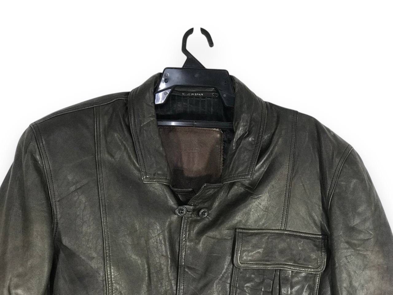 Vintage vintage vitrasa spain all black leather motorcycle jacket Size US M / EU 48-50 / 2 - 2 Thumbnail