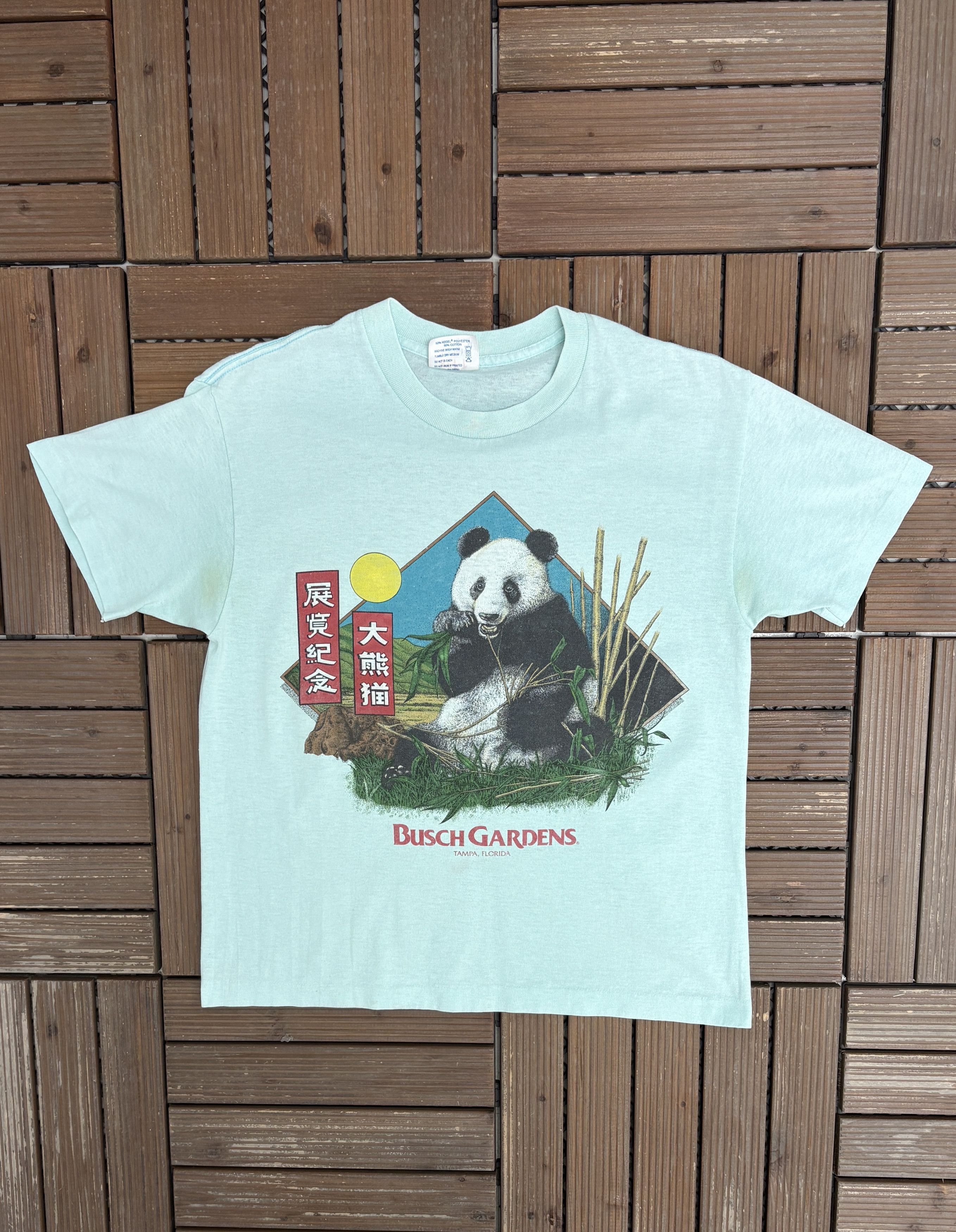 Vintage Busch Gardens Tampa, Florida Vintage Blue Tee Size US M / EU 48-50 / 2 - 1 Thumbnail