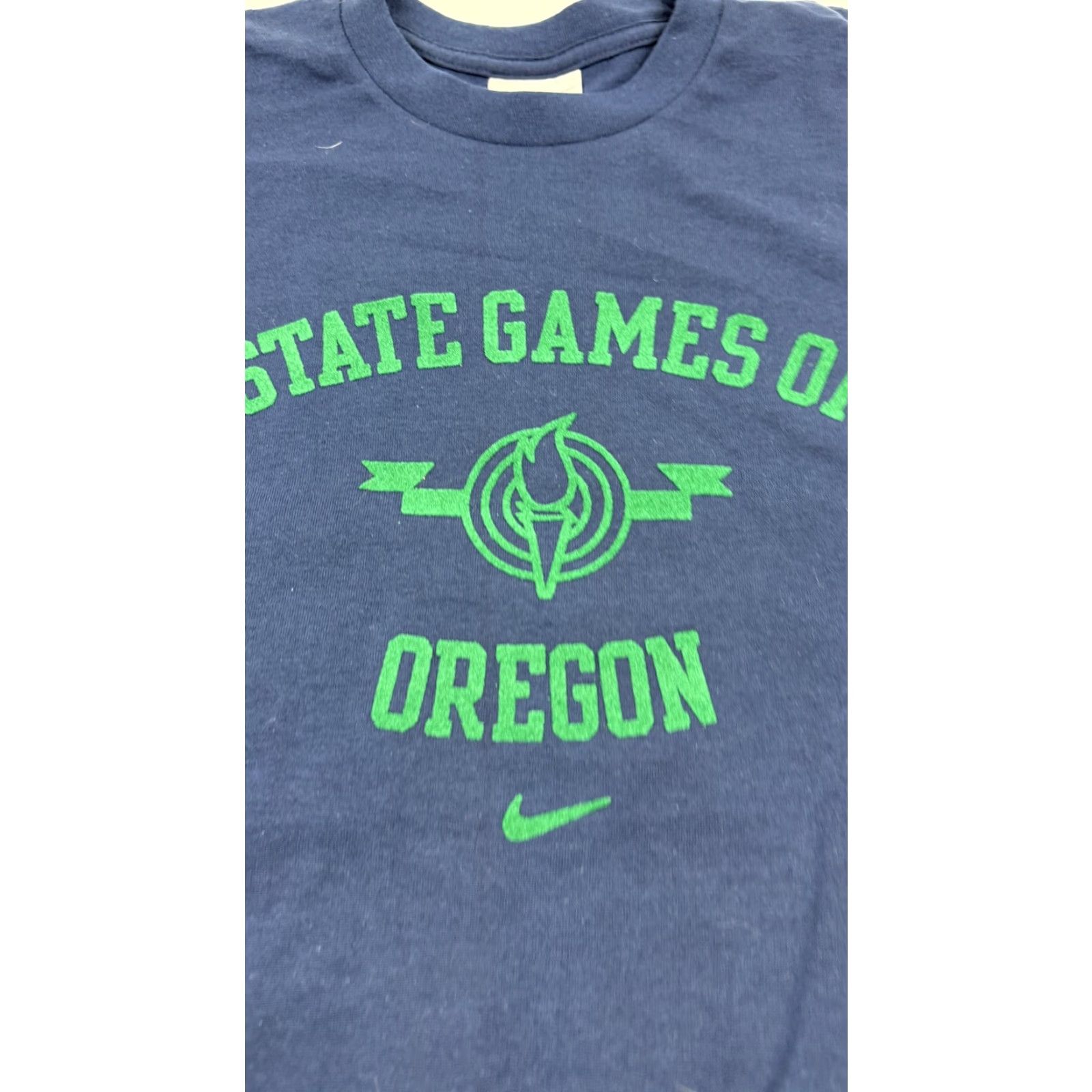 Nike VINTAGE Nike Shirt Mens Small Navy Blue State Games Of Oregon Graphic 2000s Crew Neck Short Sleeve Sports Tee Mens S Navy Blue Graphic Print Oregon 04 Size US S / EU 44-46 / 1 - 2 Thumbnail
