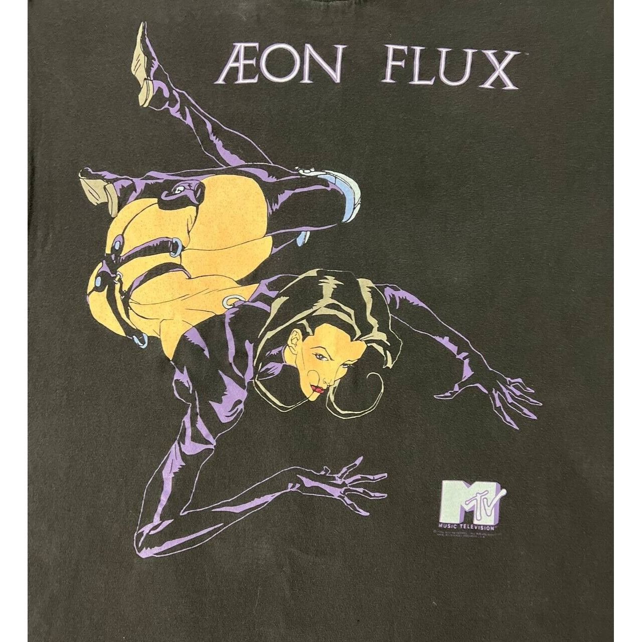 Vintage Vintage 1996 Aeon Flux MTV Stanley Desantis T-shirt XL ...