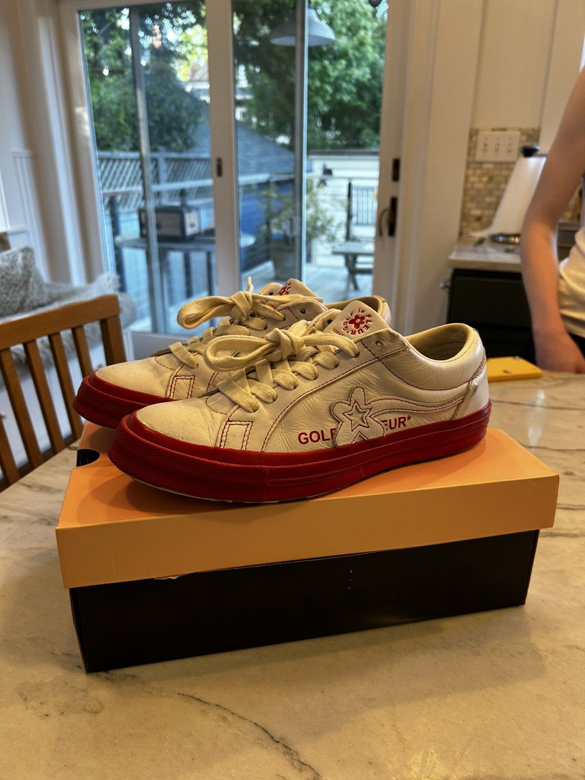 Converse × Golf Wang × Golf le Fleur Converse x Golf Le Fleur* White and Red Size US 8 / EU 41 - 10 Thumbnail