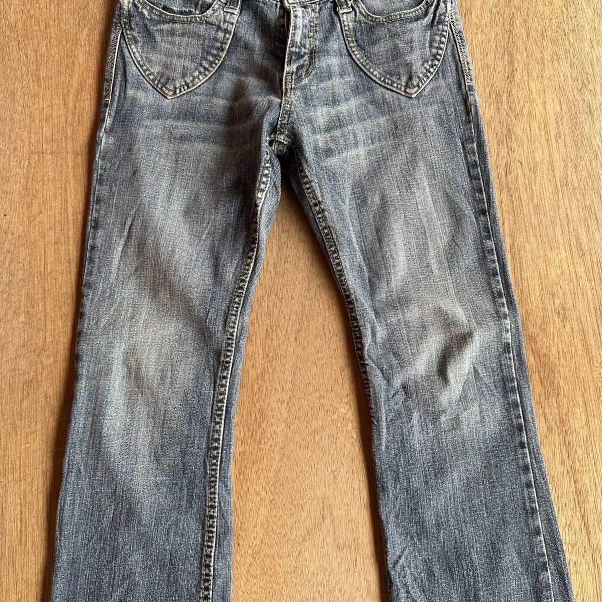 Japanese Brand FLARE/BOOTCUT🔥VINTAGE ORIRIN JEANS LOW RISE DENIM PANTS Size 28" / US 6 / IT 42 - 2 Thumbnail